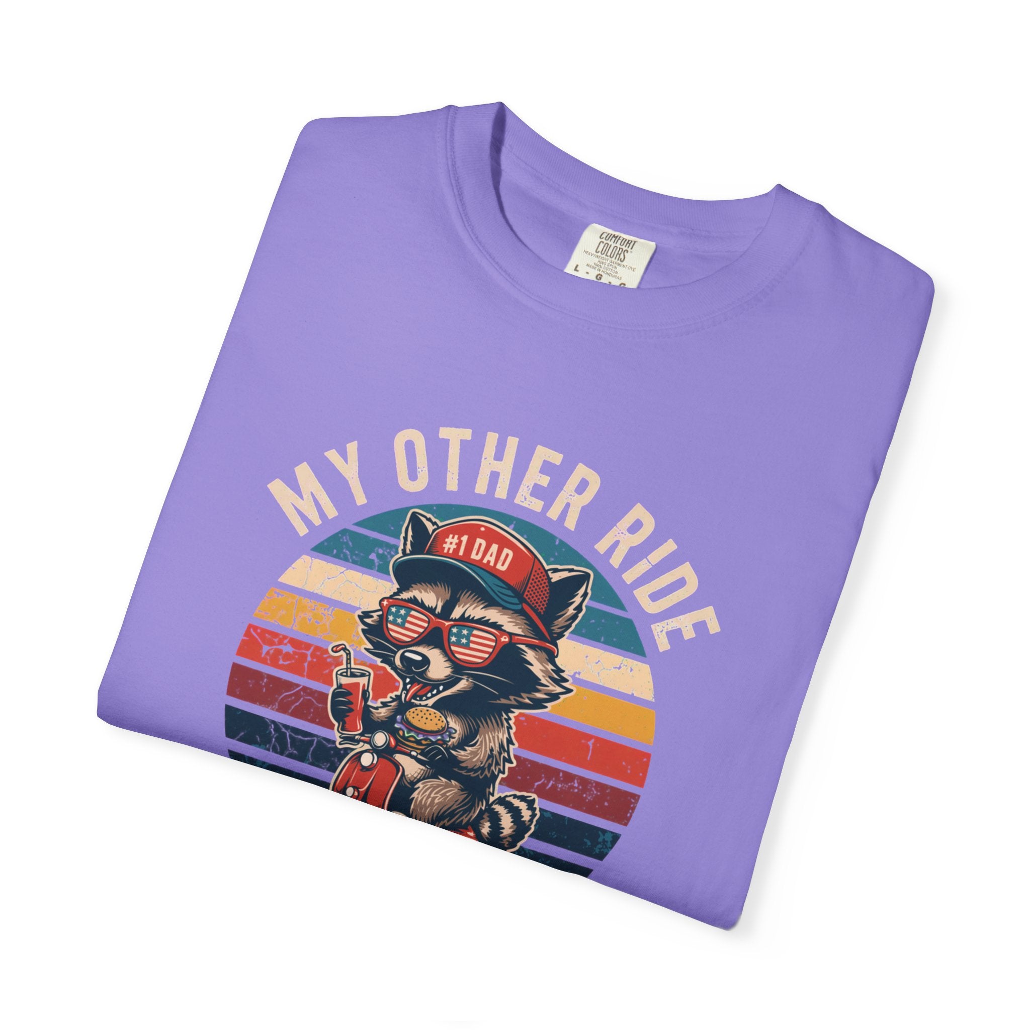 My Other Ride Is Your Dad T-Shirt — Cute Motorcycle Puppy Graphic Tee for Dad, Father's Day Gift