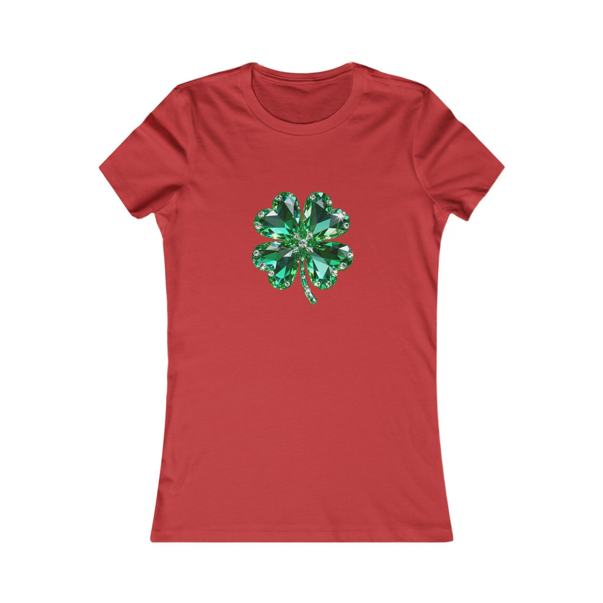 Women's T‑Shirt — Green Shamrock Clover Graphic St. Patrick's Day Tee