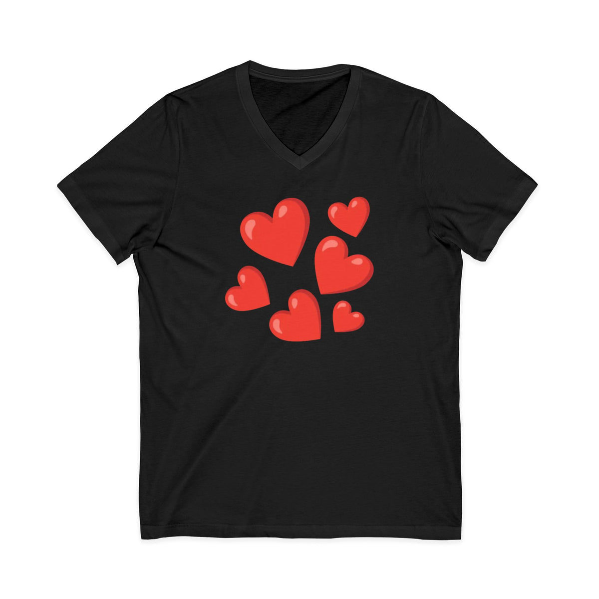 Unisex Jersey Short Sleeve V-Neck Tee