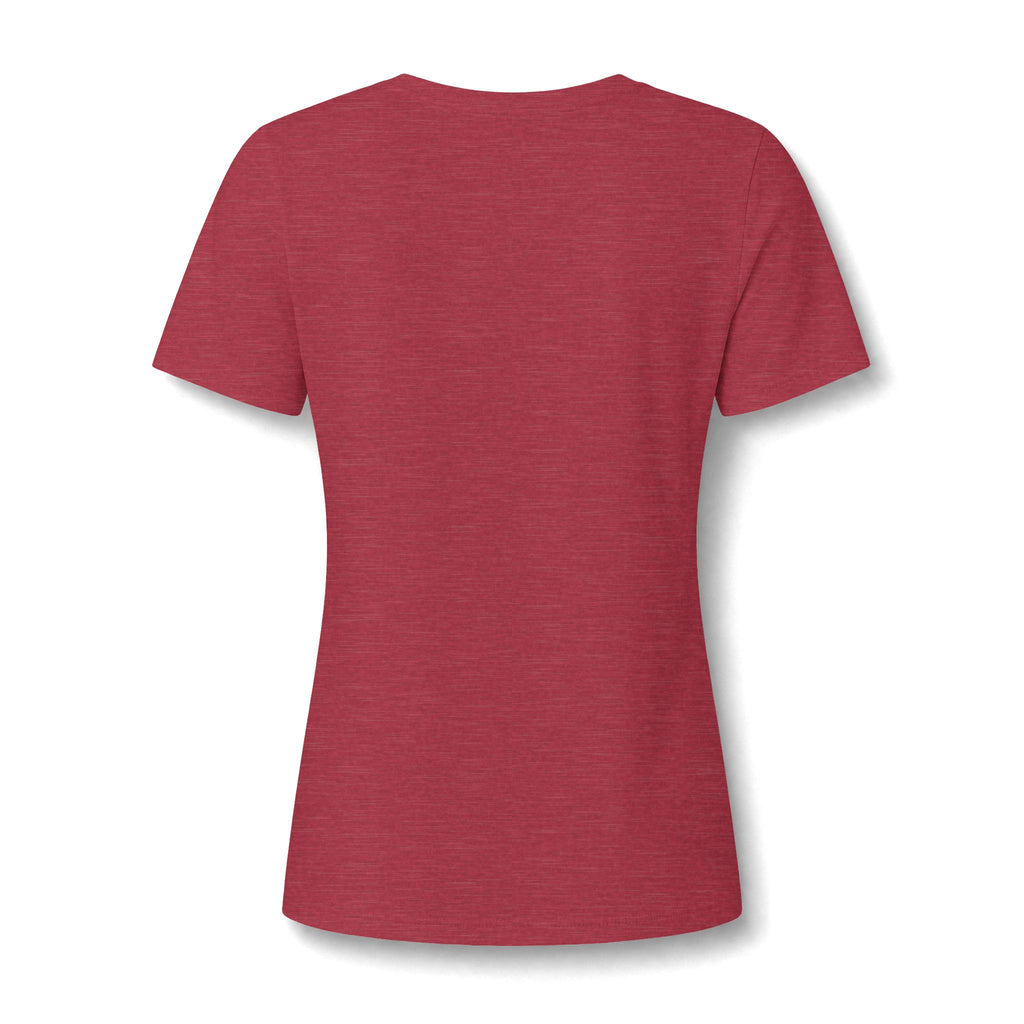 Senior 2026 Cheer Mom V-Neck Tee — Pink Pom Pom Graduation Shirt