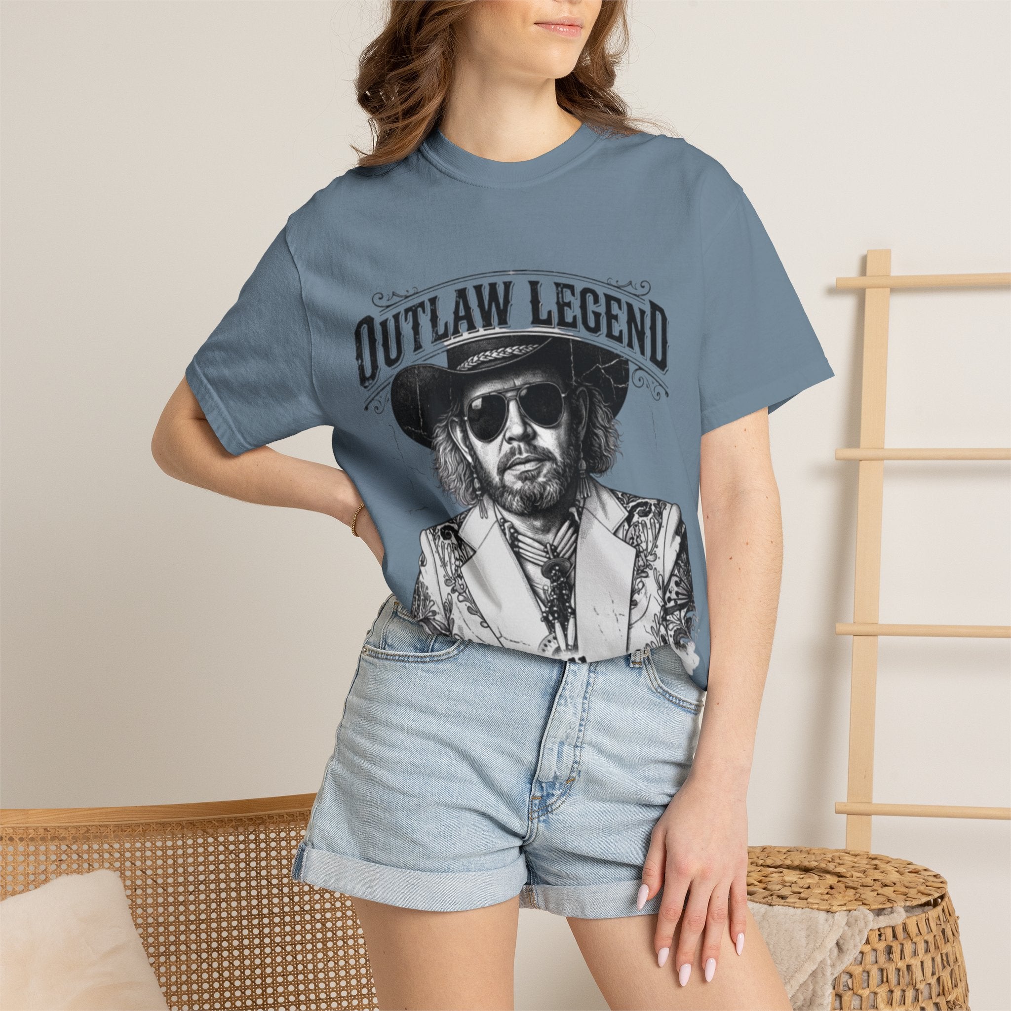 Outlaw Legend Tribute T-Shirt — David Allan Coe Memorial Graphic Tee