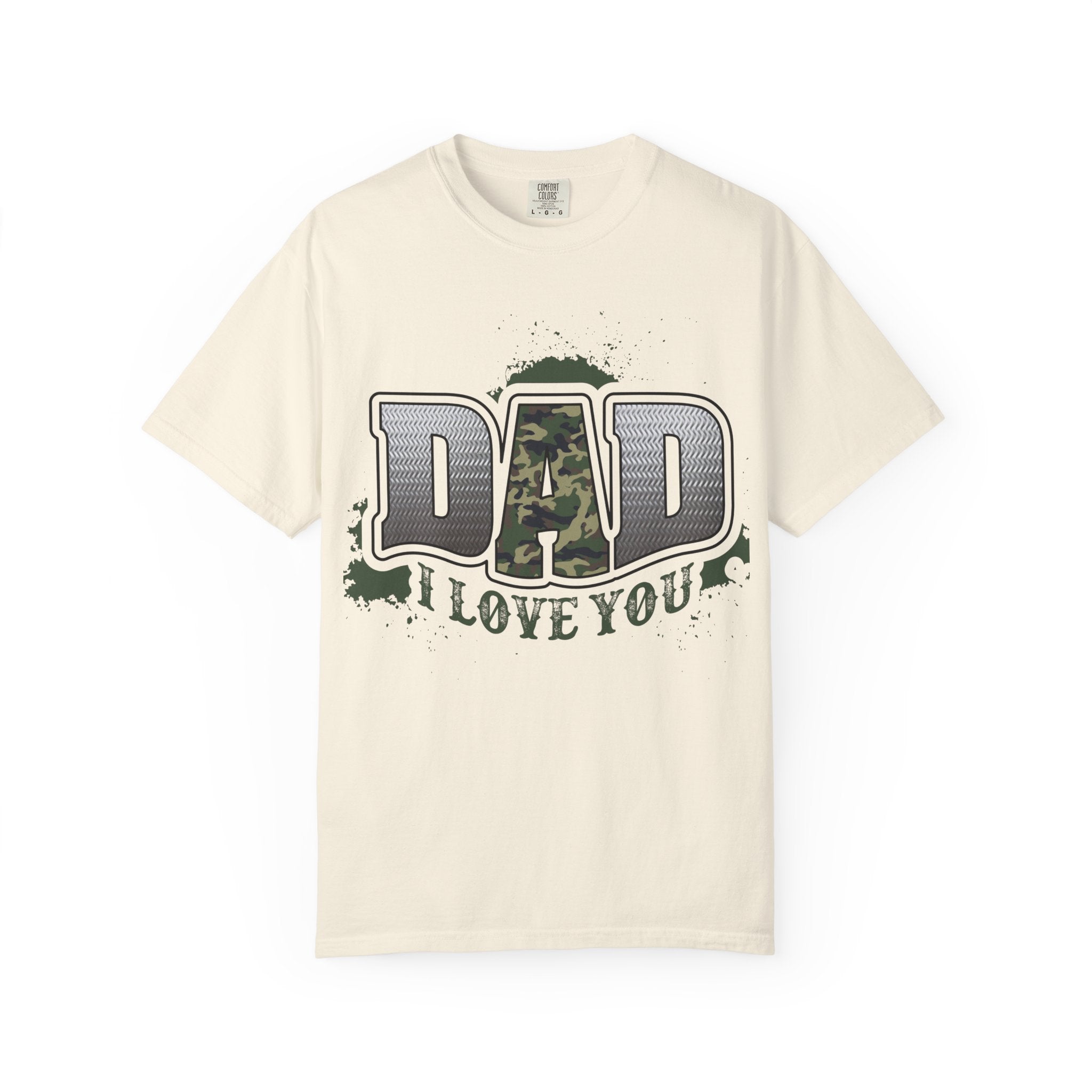 Dad I Love You Camo Graphic T-Shirt