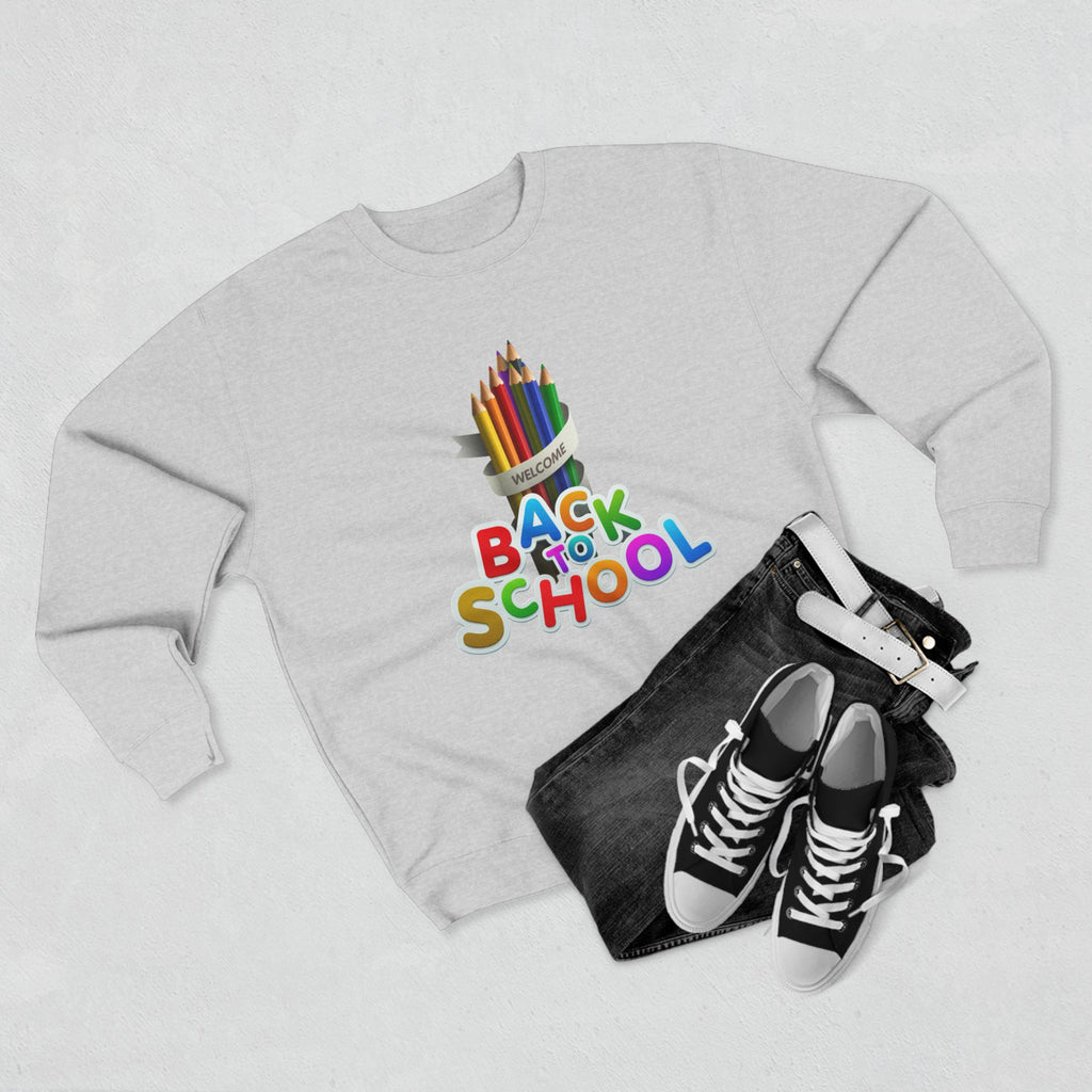 Okula Dönüş Sweatshirt'ü — Renkli Kalem Tasarımı