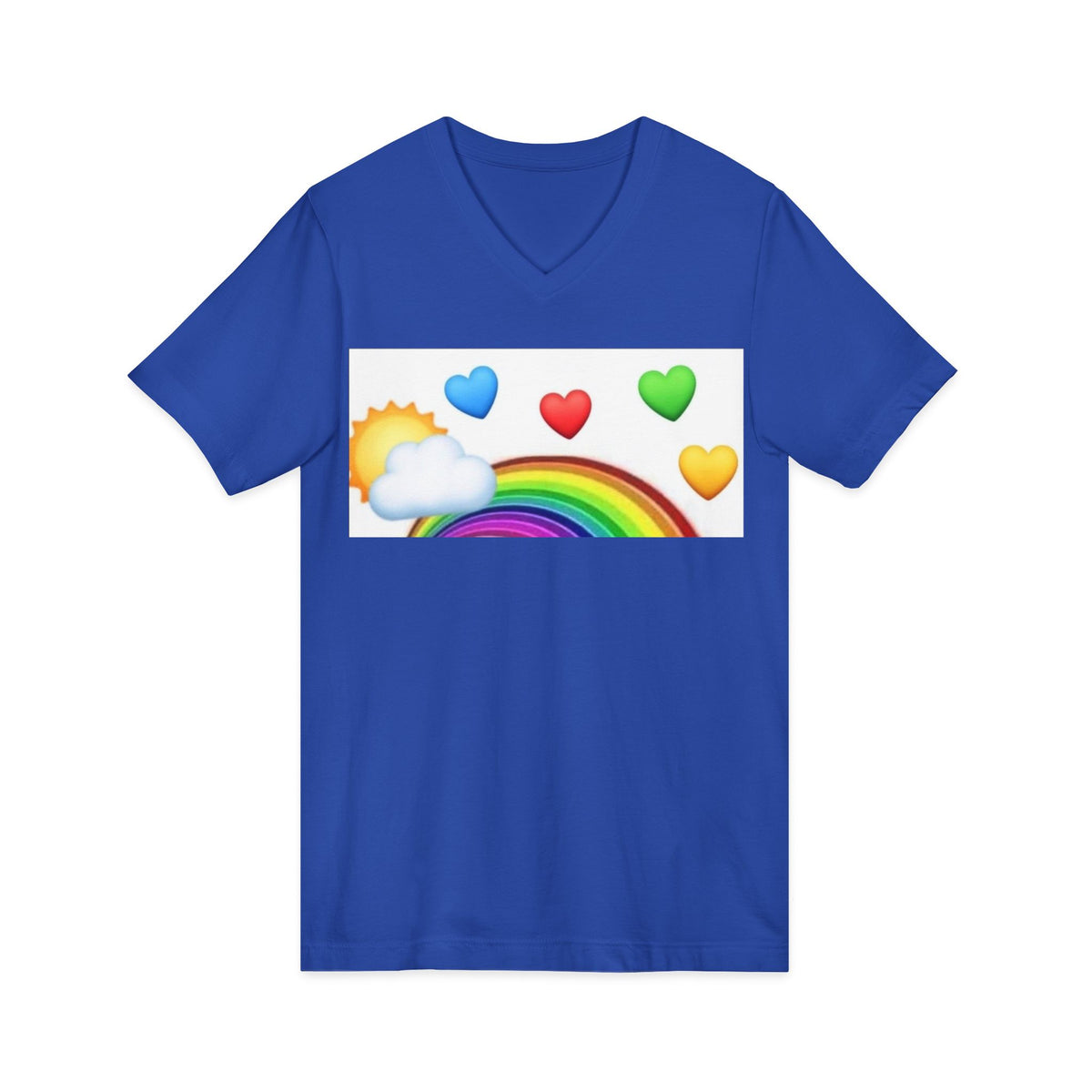 Unisex Jersey Short Sleeve V-Neck Tee