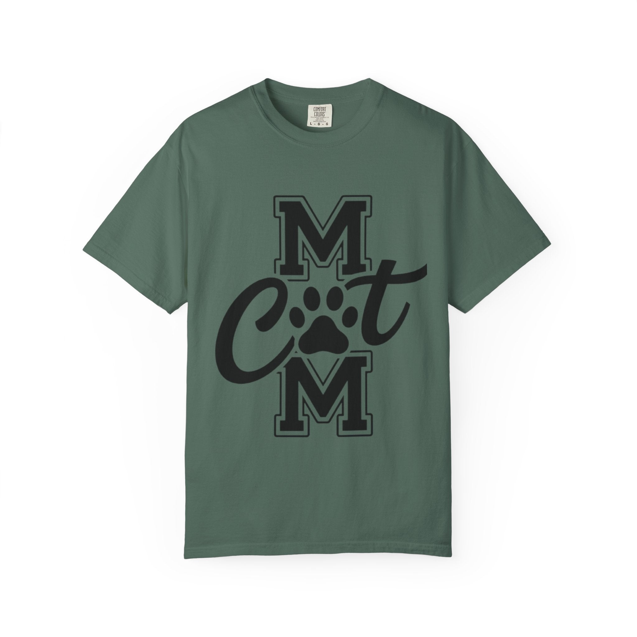 Garment-Dyed Cat Mom Tee