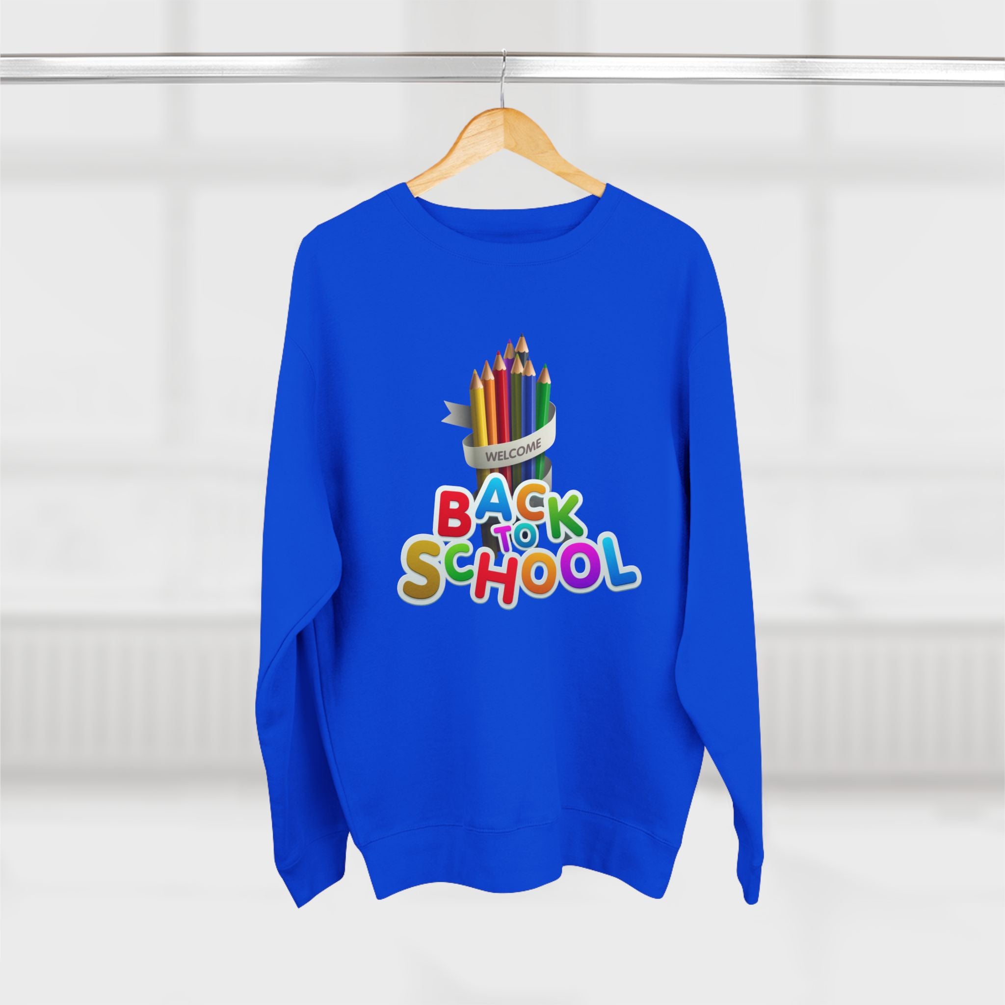 Okula Dönüş Sweatshirt'ü — Renkli Kalem Tasarımı