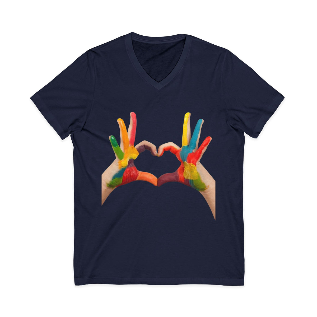 Unisex Jersey Short Sleeve V-Neck Tee