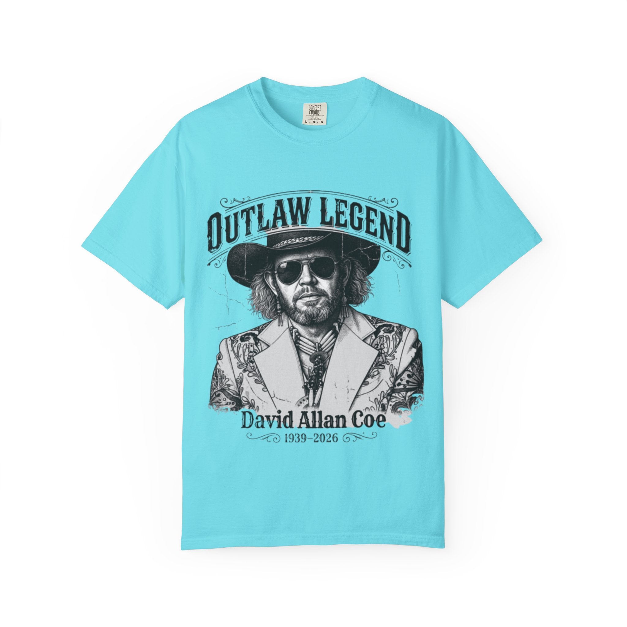 Outlaw Legend Tribute T-Shirt — David Allan Coe Memorial Graphic Tee