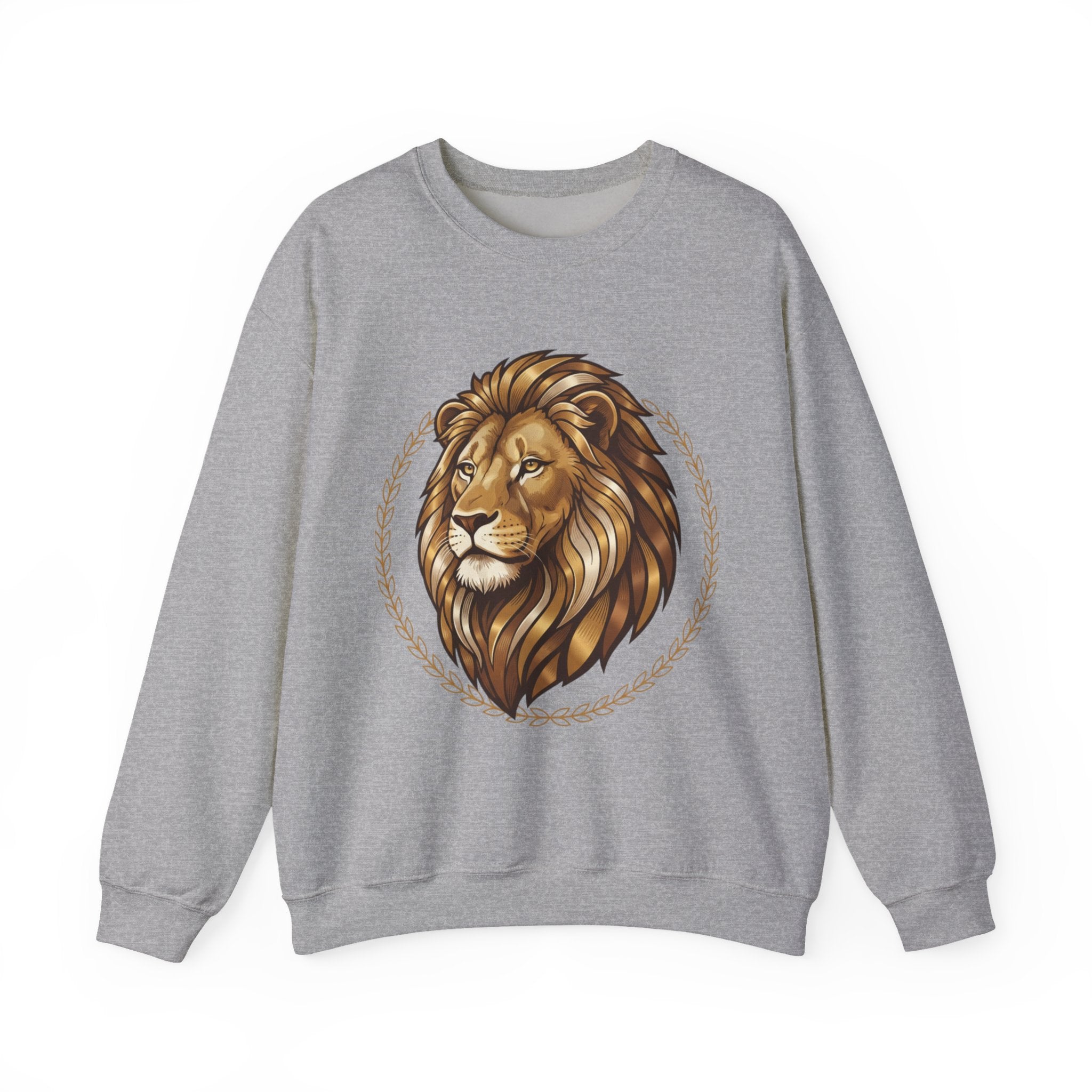 Lion Graphic Cotton Crewneck