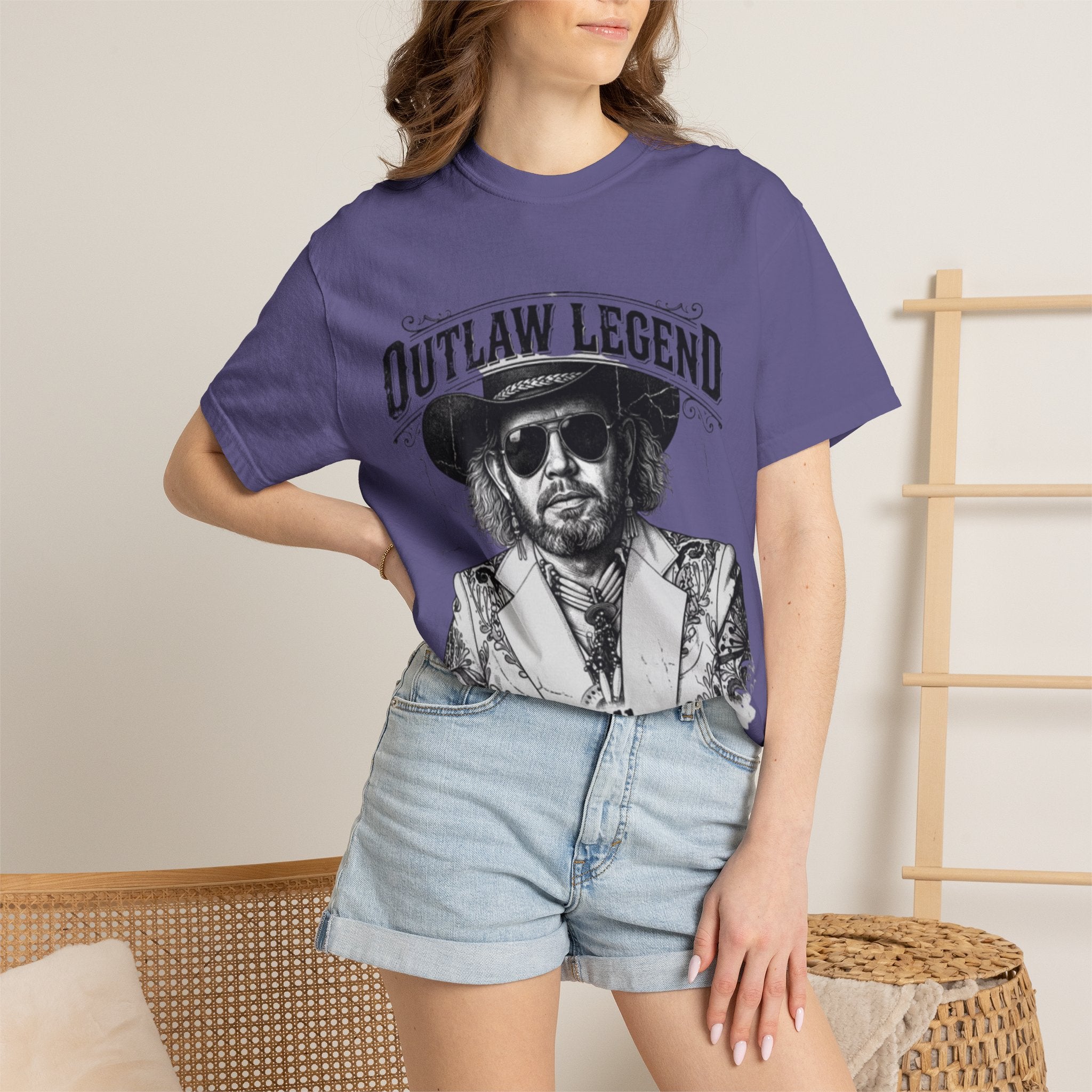 Outlaw Legend Tribute T-Shirt — David Allan Coe Memorial Graphic Tee