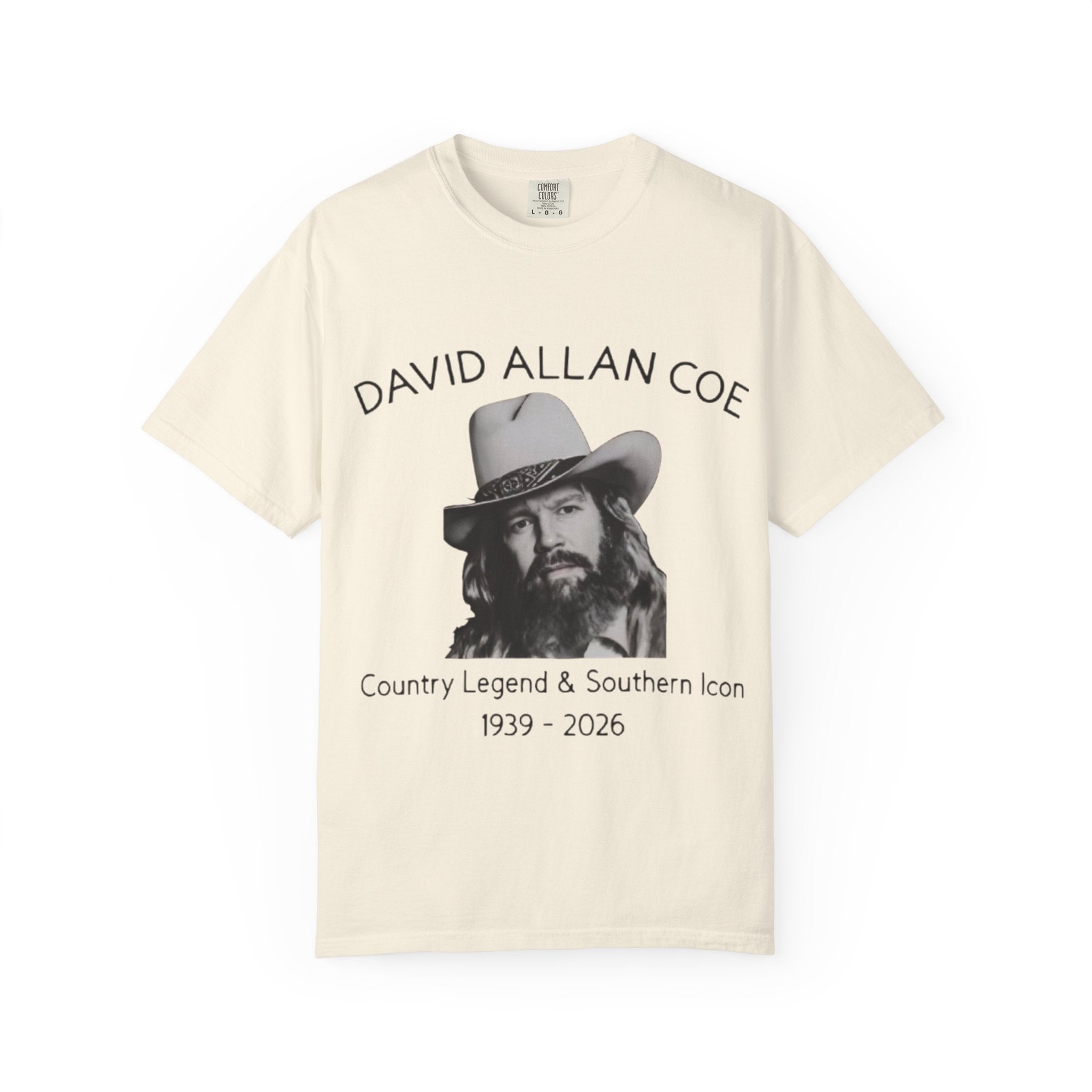 David Allan Coe Tribute T-Shirt – Vintage Cotton Memorial Tee