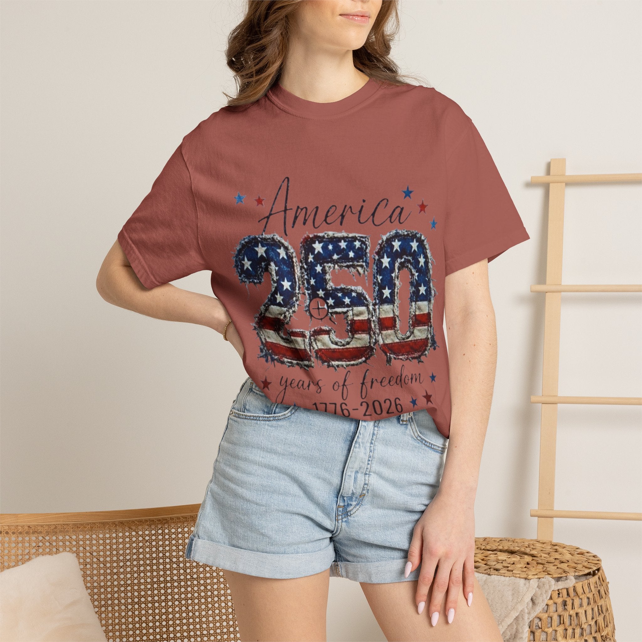 America 250 T-Shirt — 1776–2026 Stars & Stripes Patriotic Tee