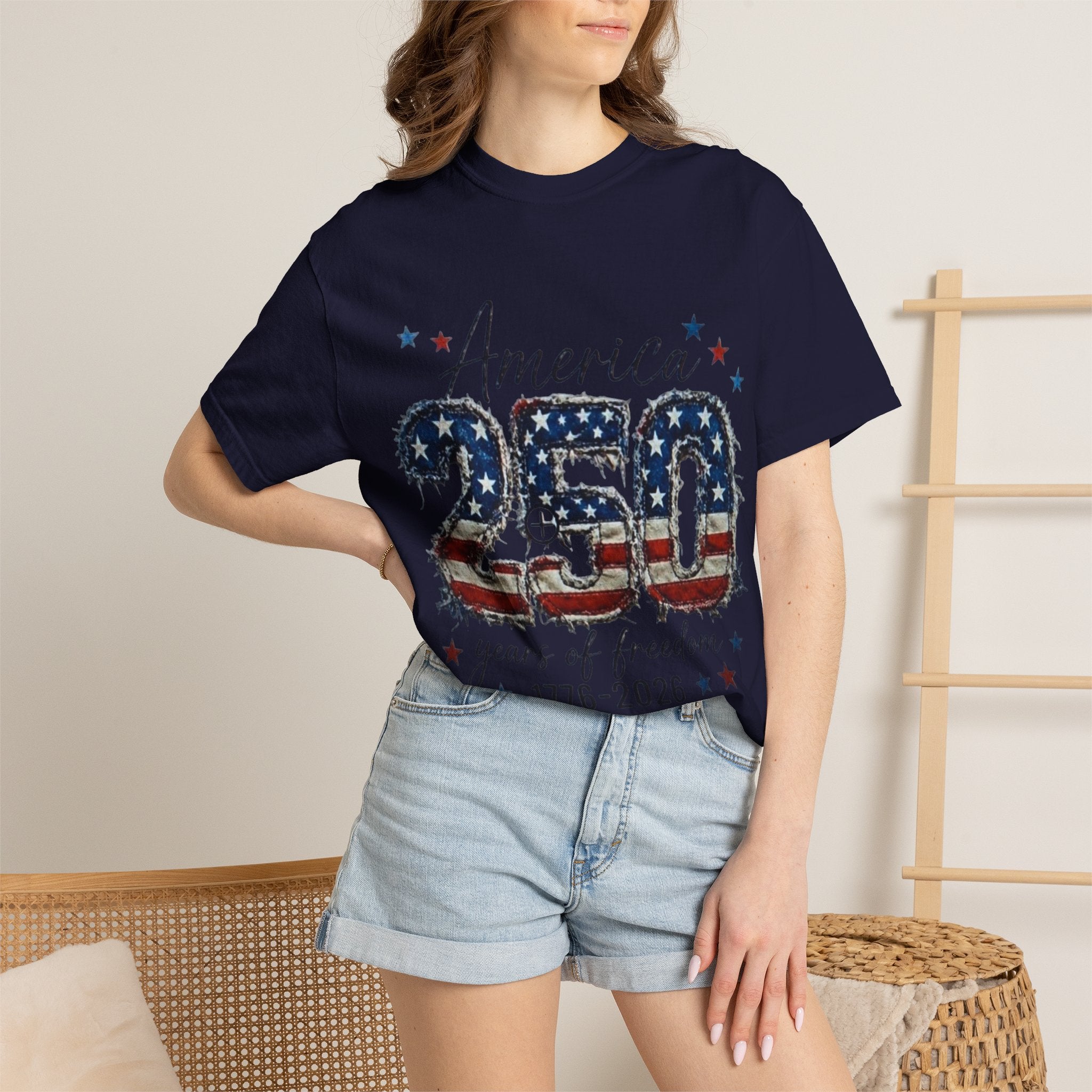 America 250 T-Shirt — 1776–2026 Stars & Stripes Patriotic Tee