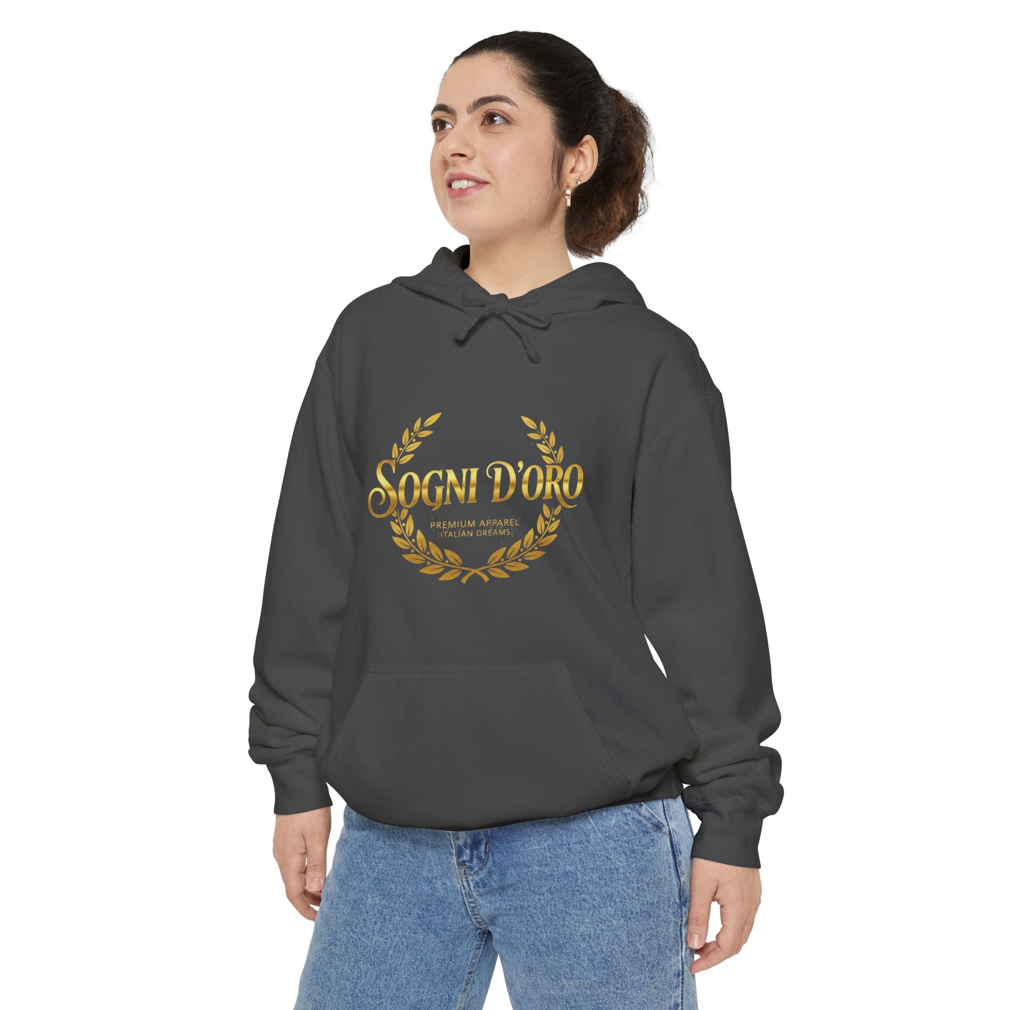 Garment-Dyed Fleece Hoodie