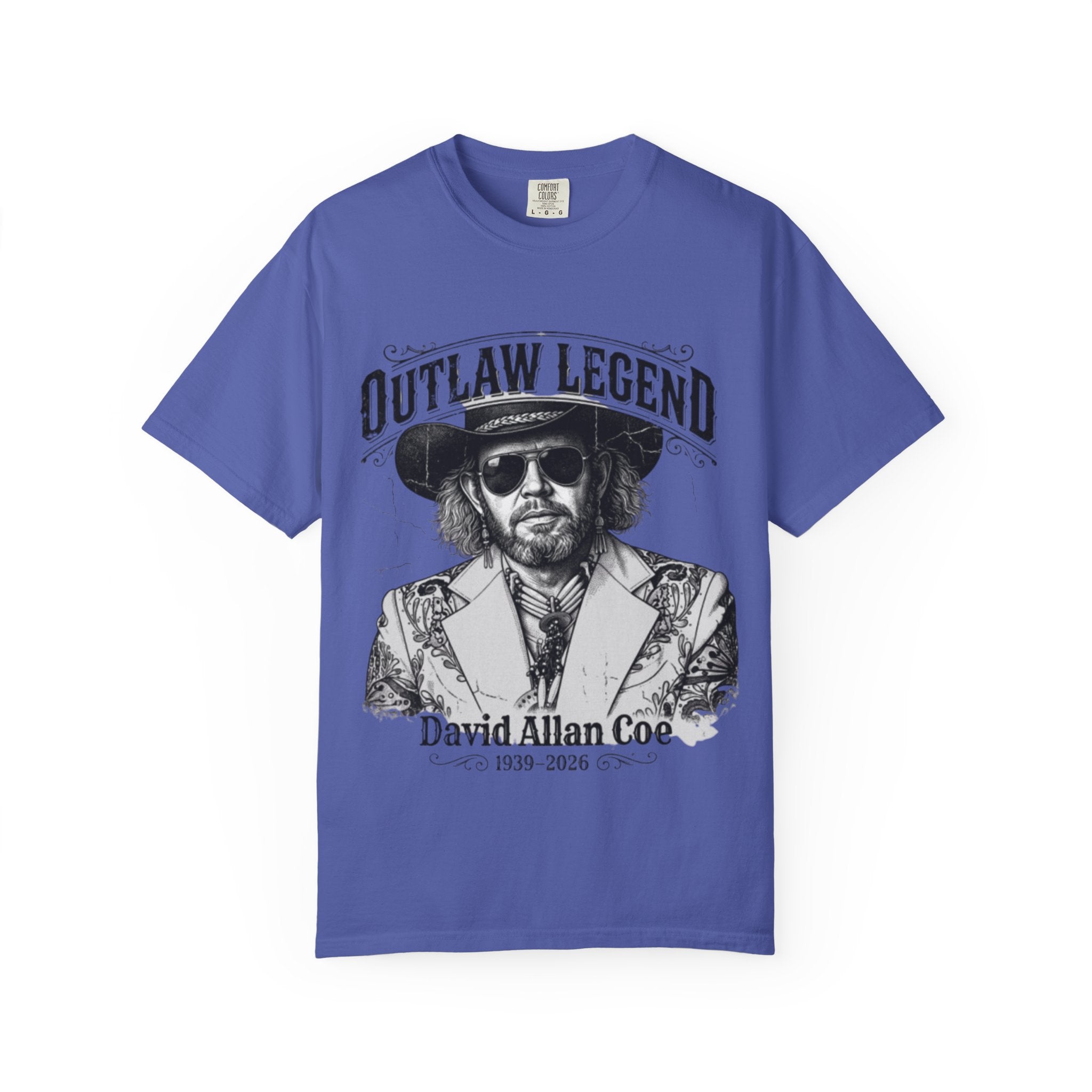 Outlaw Legend Tribute T-Shirt — David Allan Coe Memorial Graphic Tee