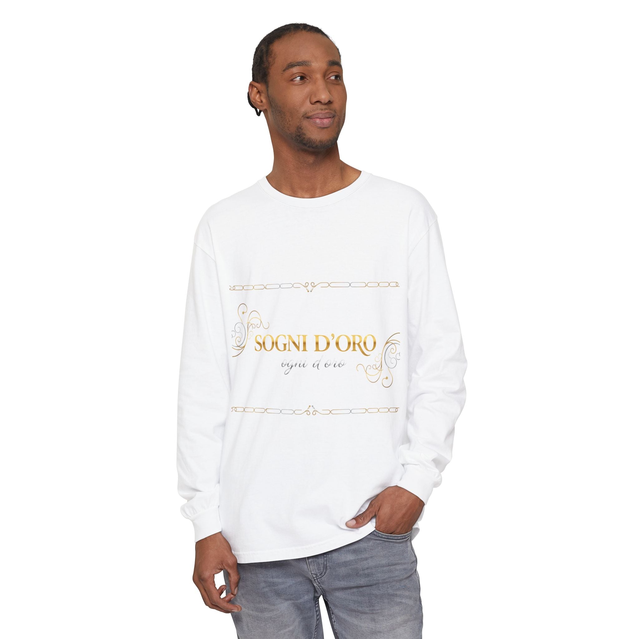 Garment-Dyed Cotton Long Sleeve