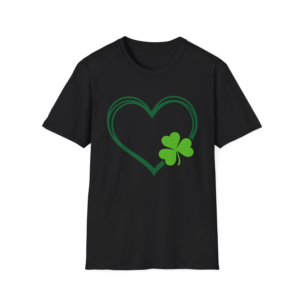 Shamrock Heart T-Shirt — St. Patrick's Day Lucky Clover Tee