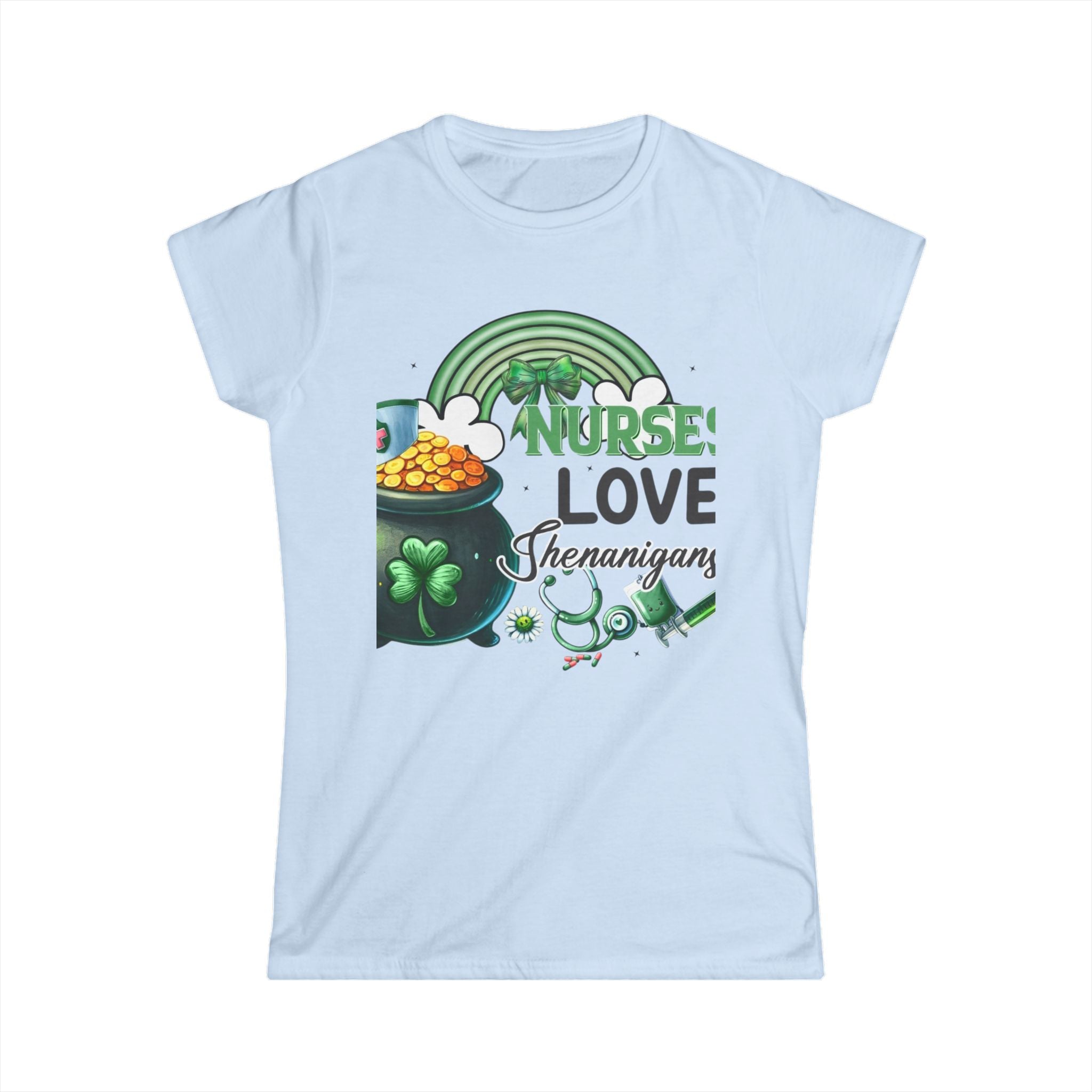 Nurse Shamrock Cotton Tee