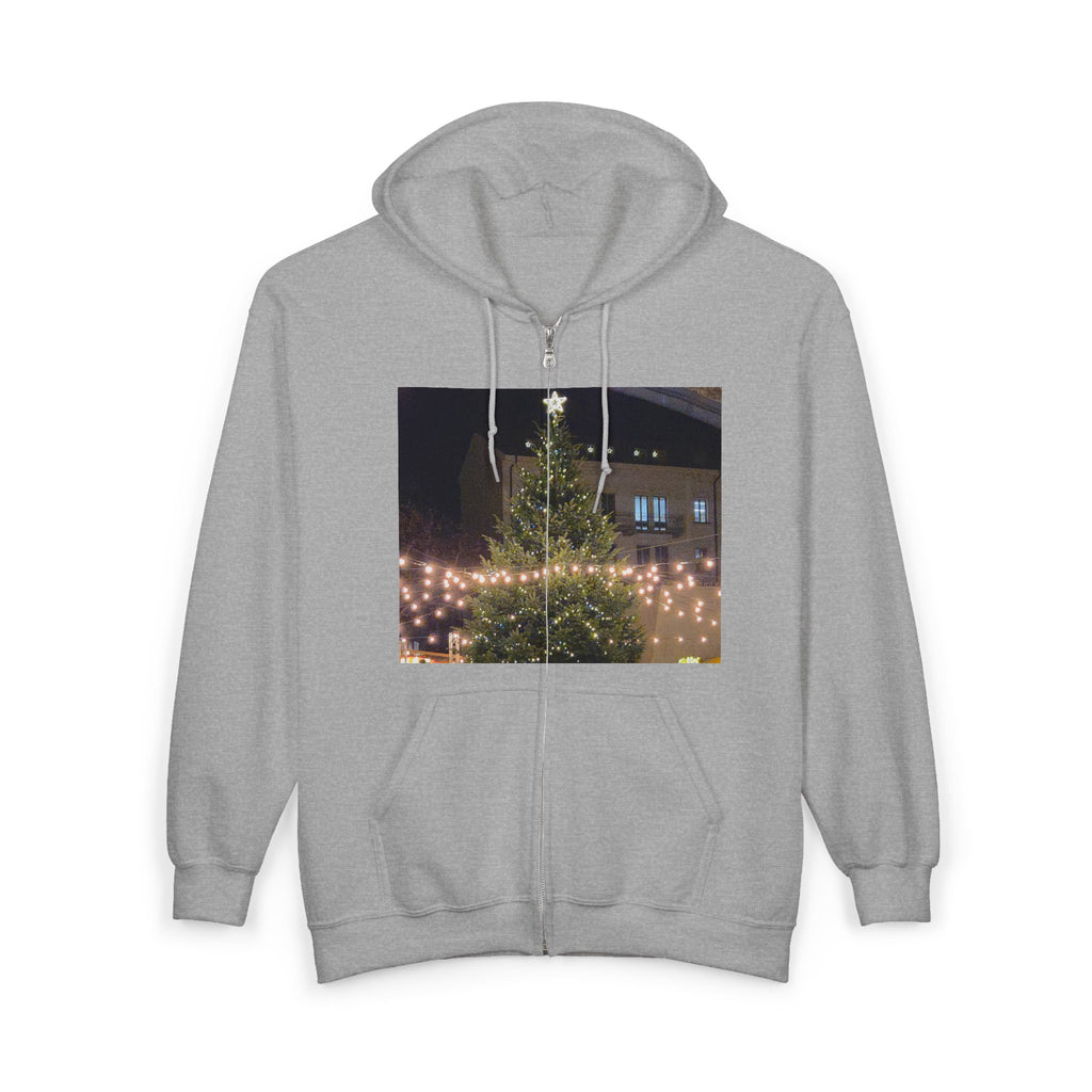 Cotton Blend Zip Hoodie