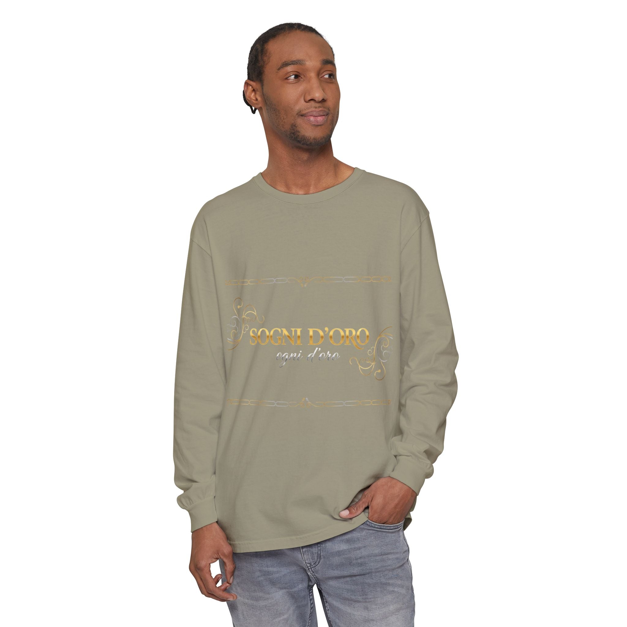 Garment-Dyed Cotton Long Sleeve