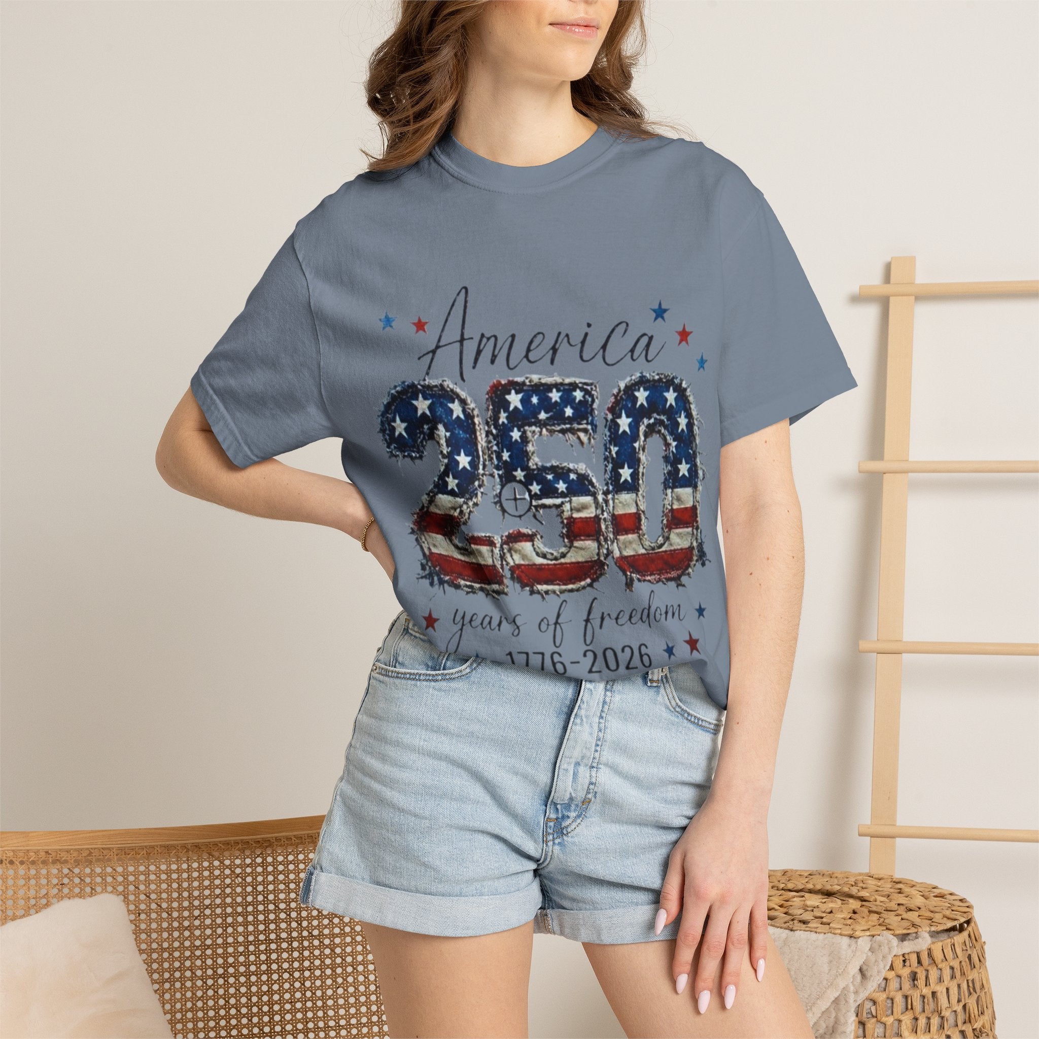 America 250 T-Shirt — 1776–2026 Stars & Stripes Patriotic Tee