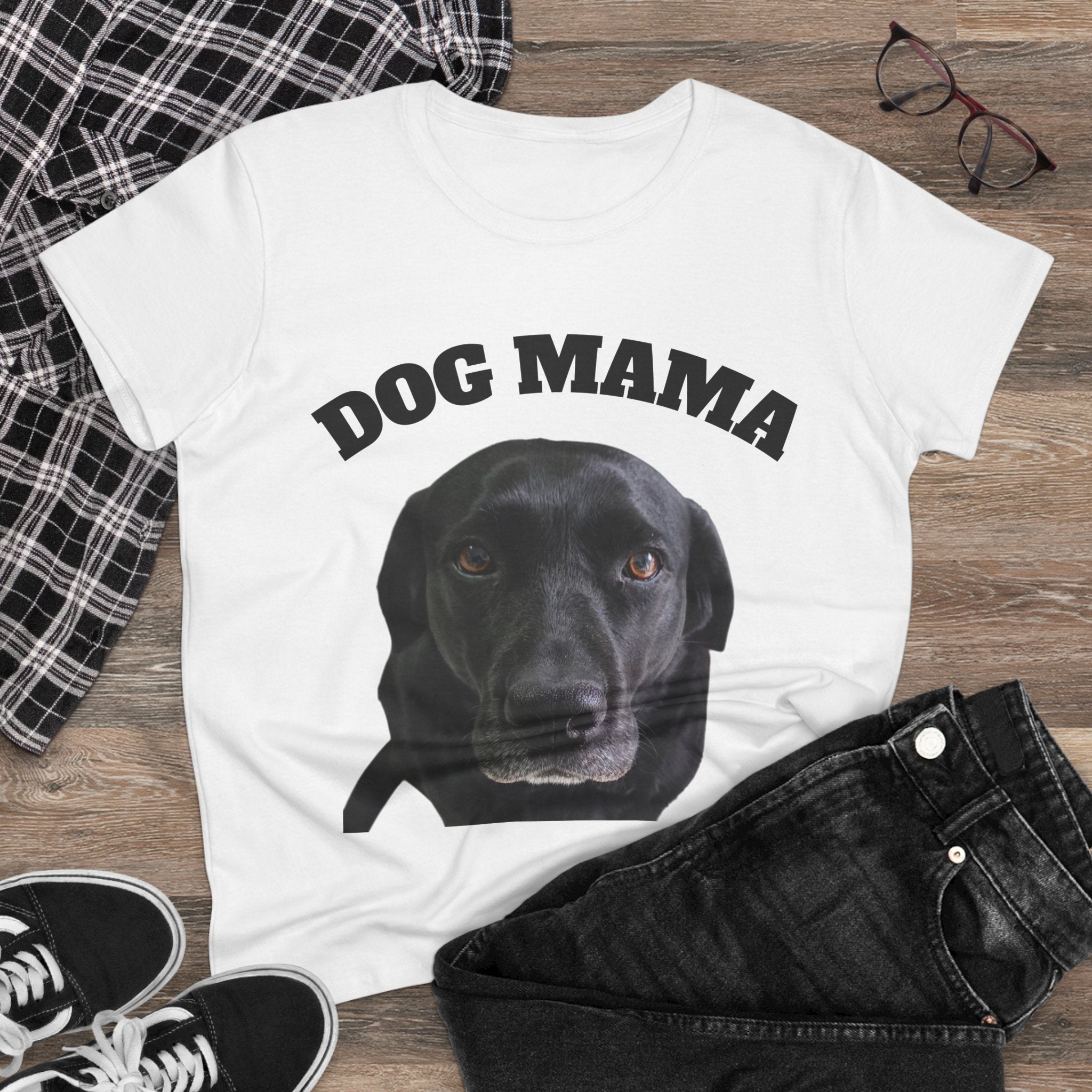 Black Lab Dog Mama Tee