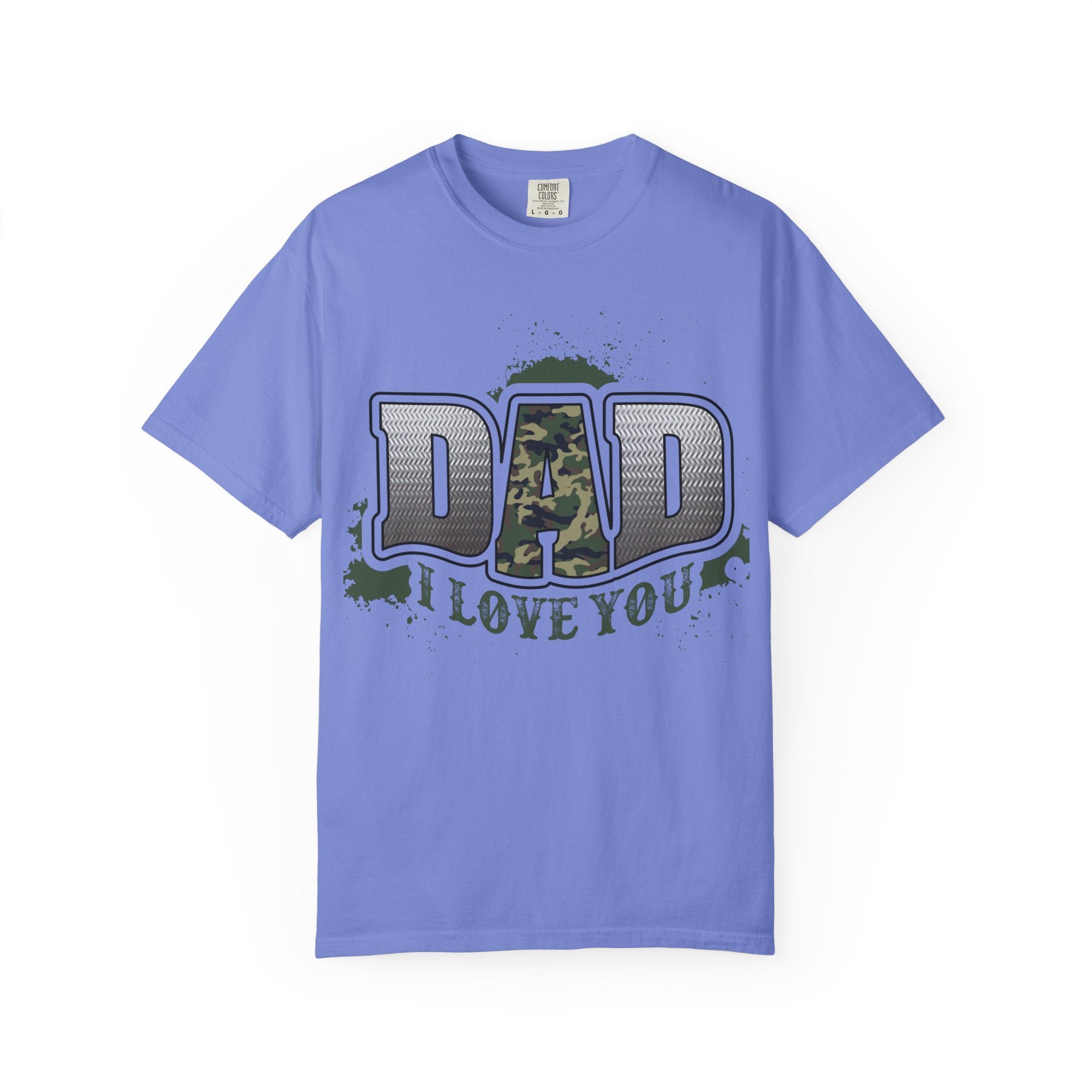 Dad I Love You Camo Graphic T-Shirt