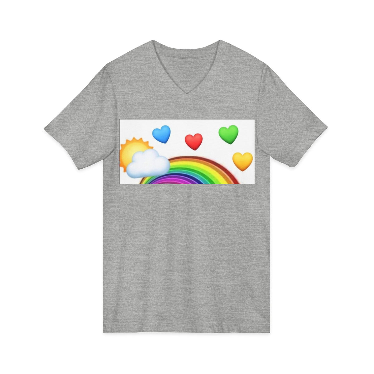 Unisex Jersey Short Sleeve V-Neck Tee