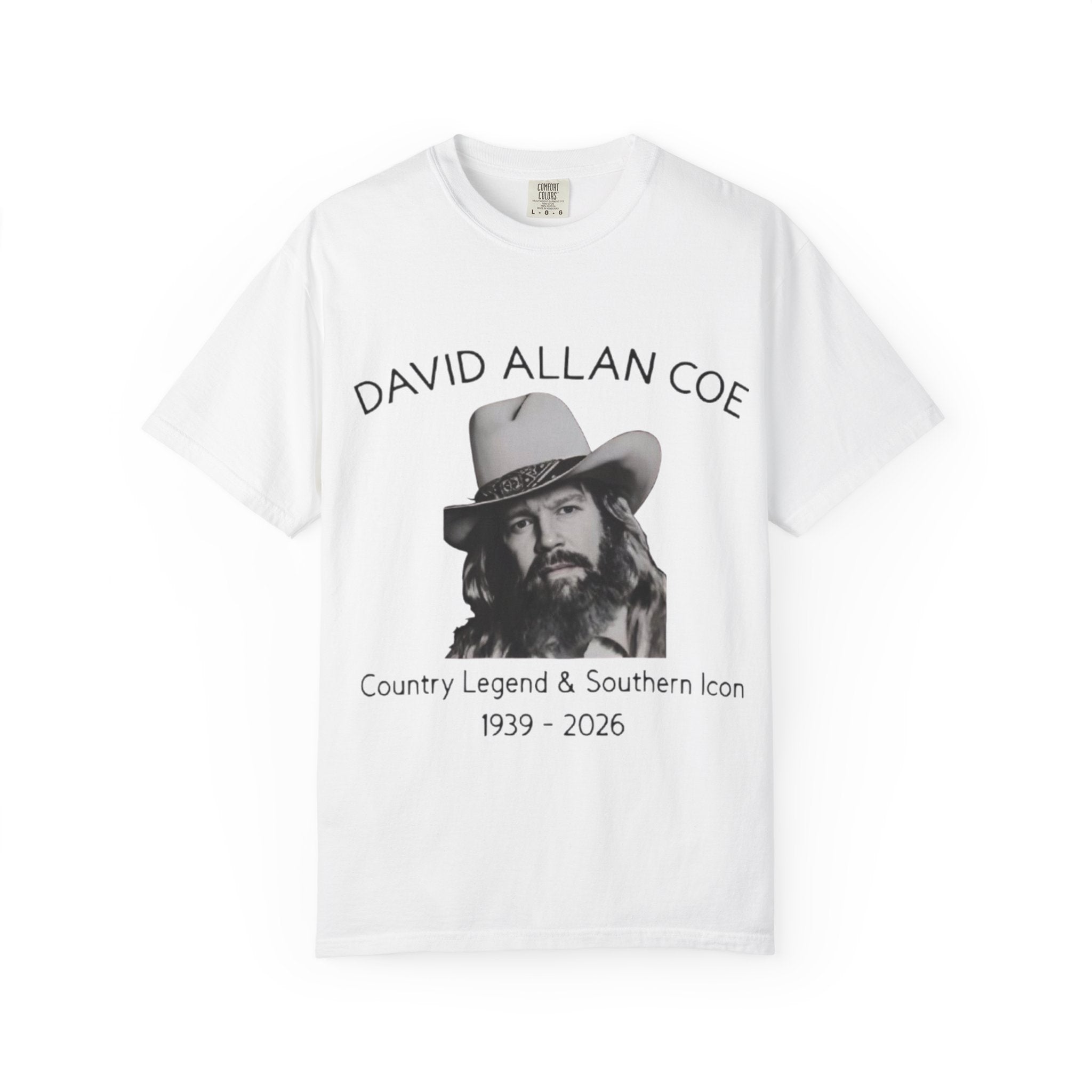 David Allan Coe Tribute T-Shirt – Vintage Cotton Memorial Tee