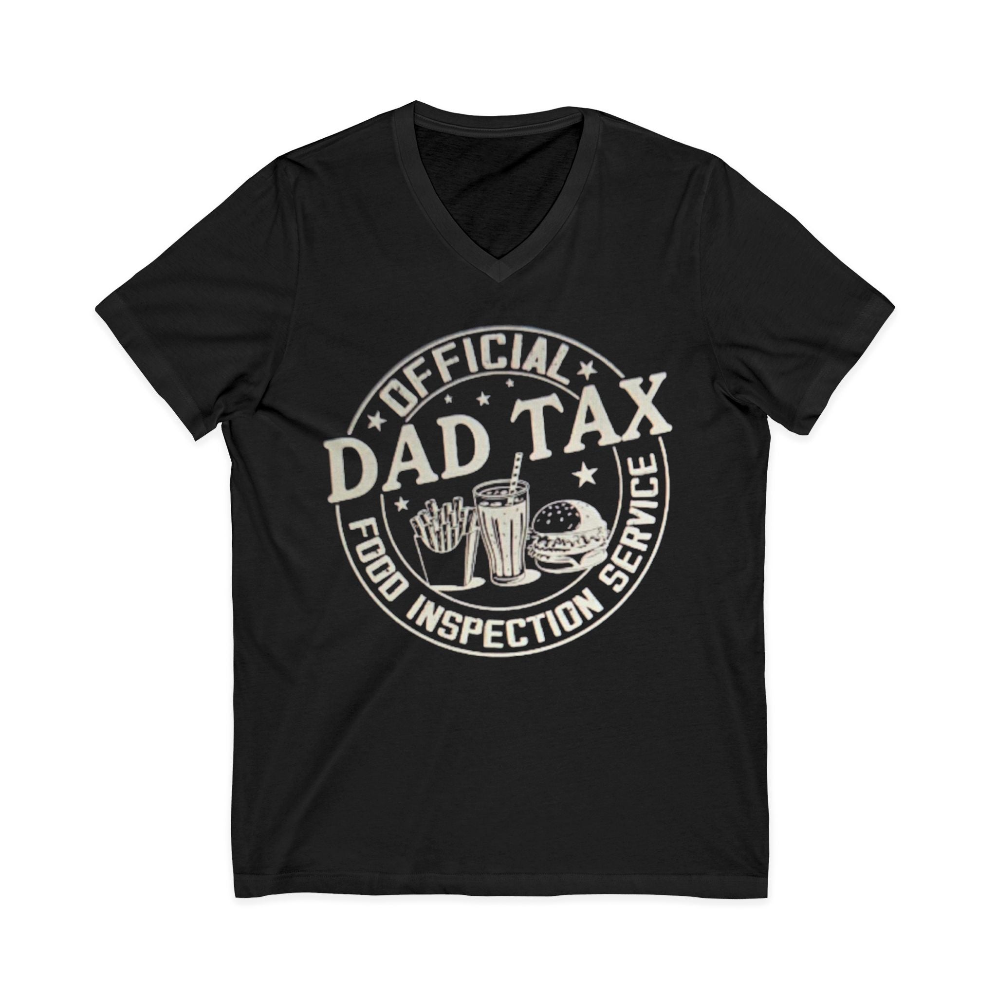 Dad Tax T‑Shirt — "Official Dad Tax Food Inspection Service" V‑Neck Tee