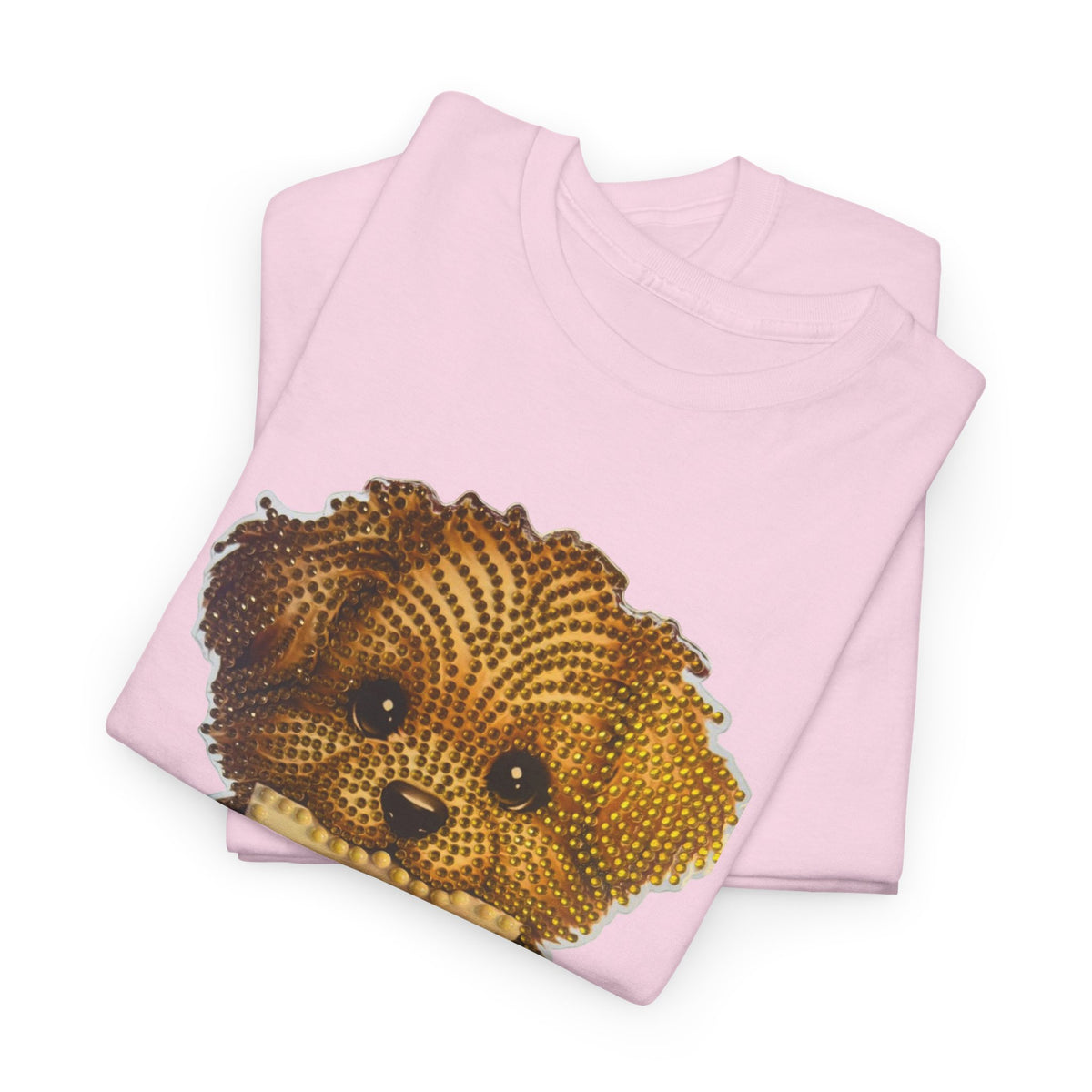 Puppy Love T‑Shirt — Cute Brown Puppy Holding Heart Tee (I Love You)