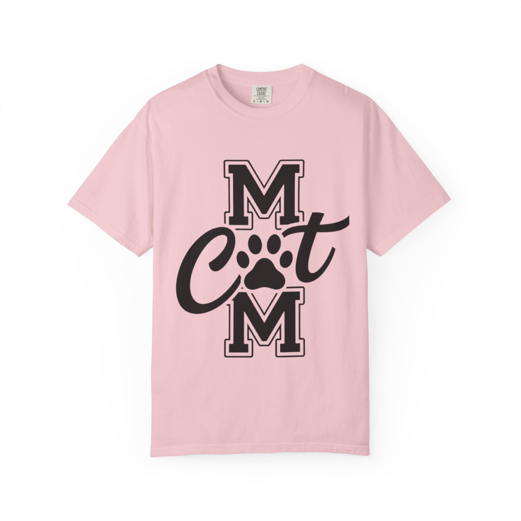 Garment-Dyed Cat Mom Tee