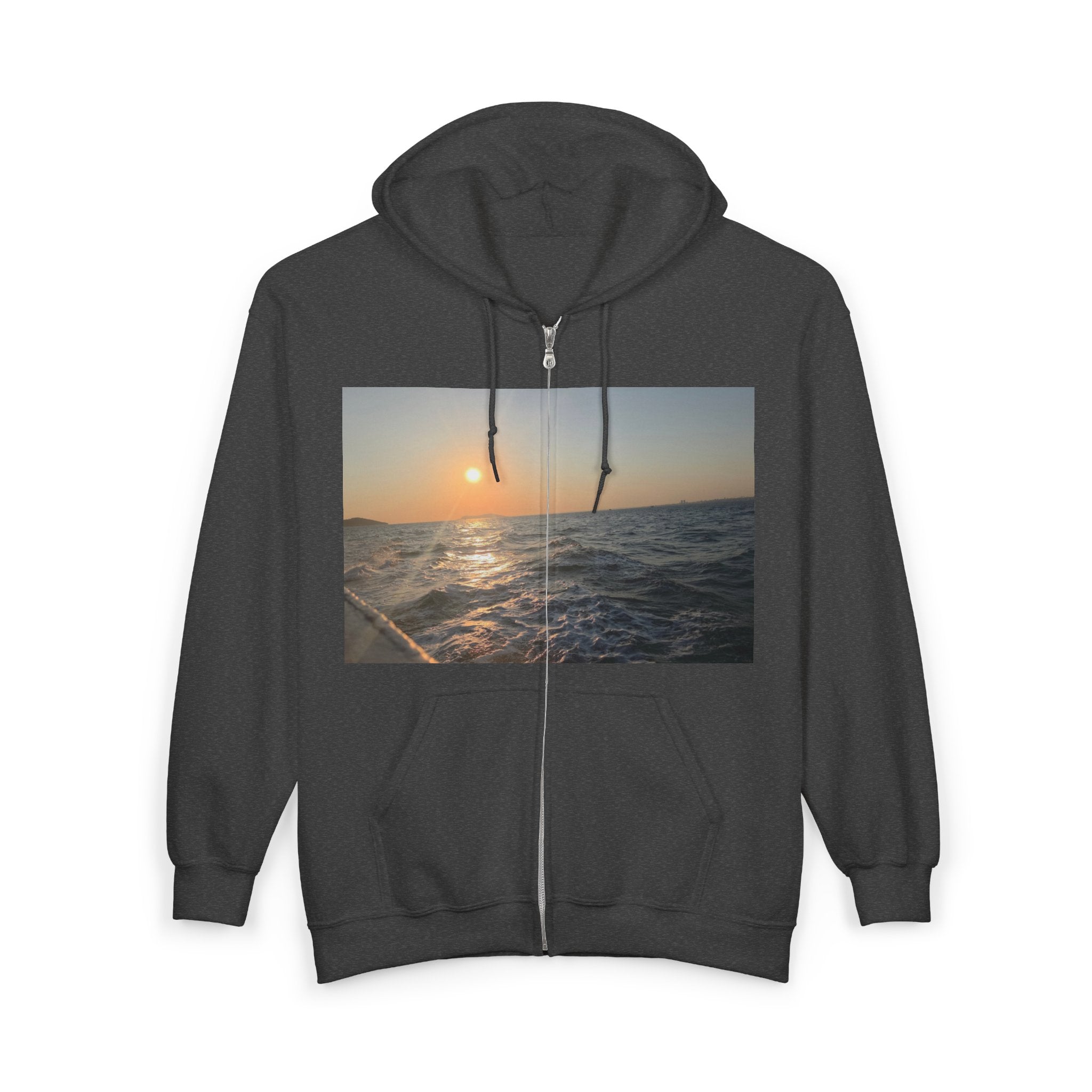 Coastal Sunset Zip Hoodie