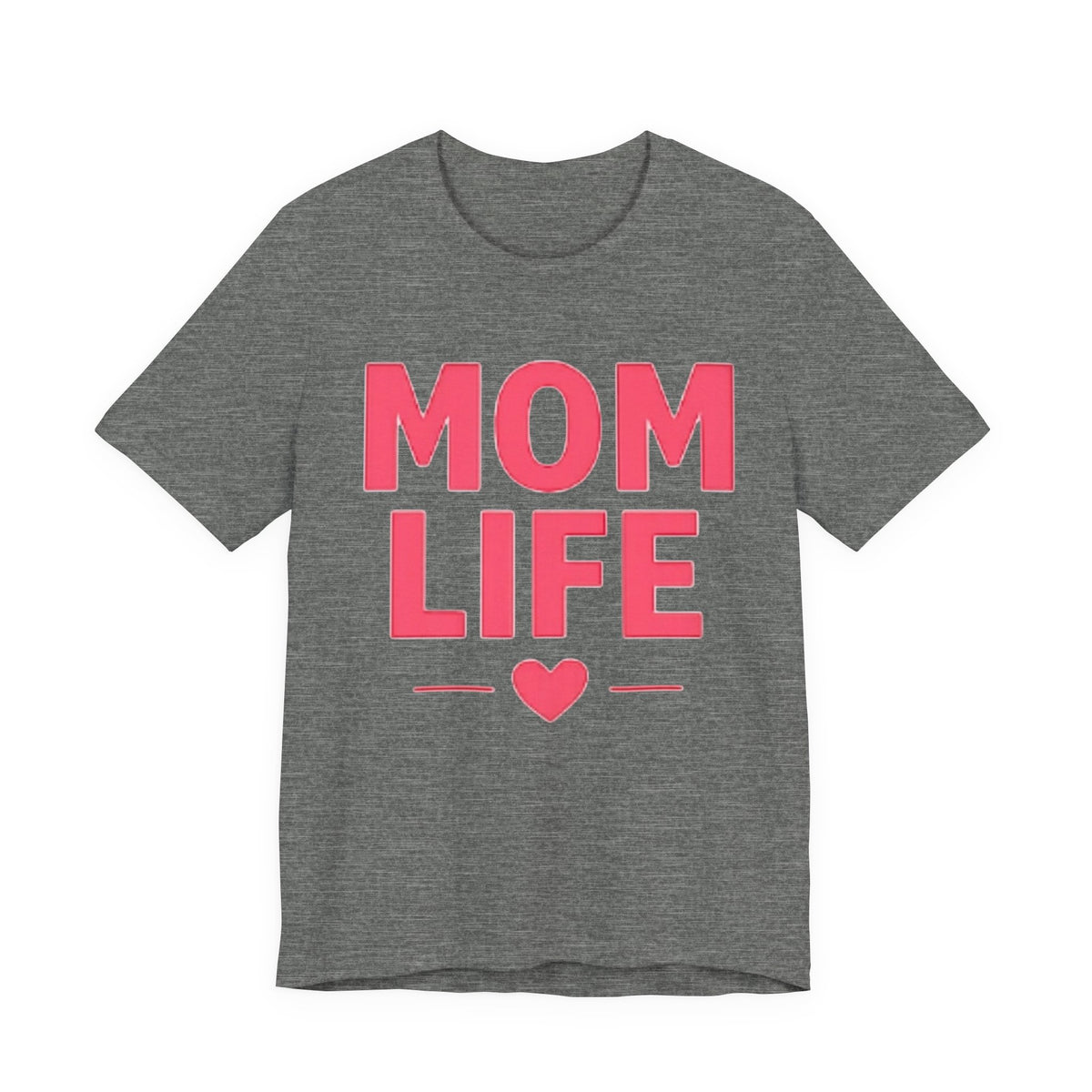 Mom Life T-Shirt — Pink Heart Mother's Day Tee for Moms