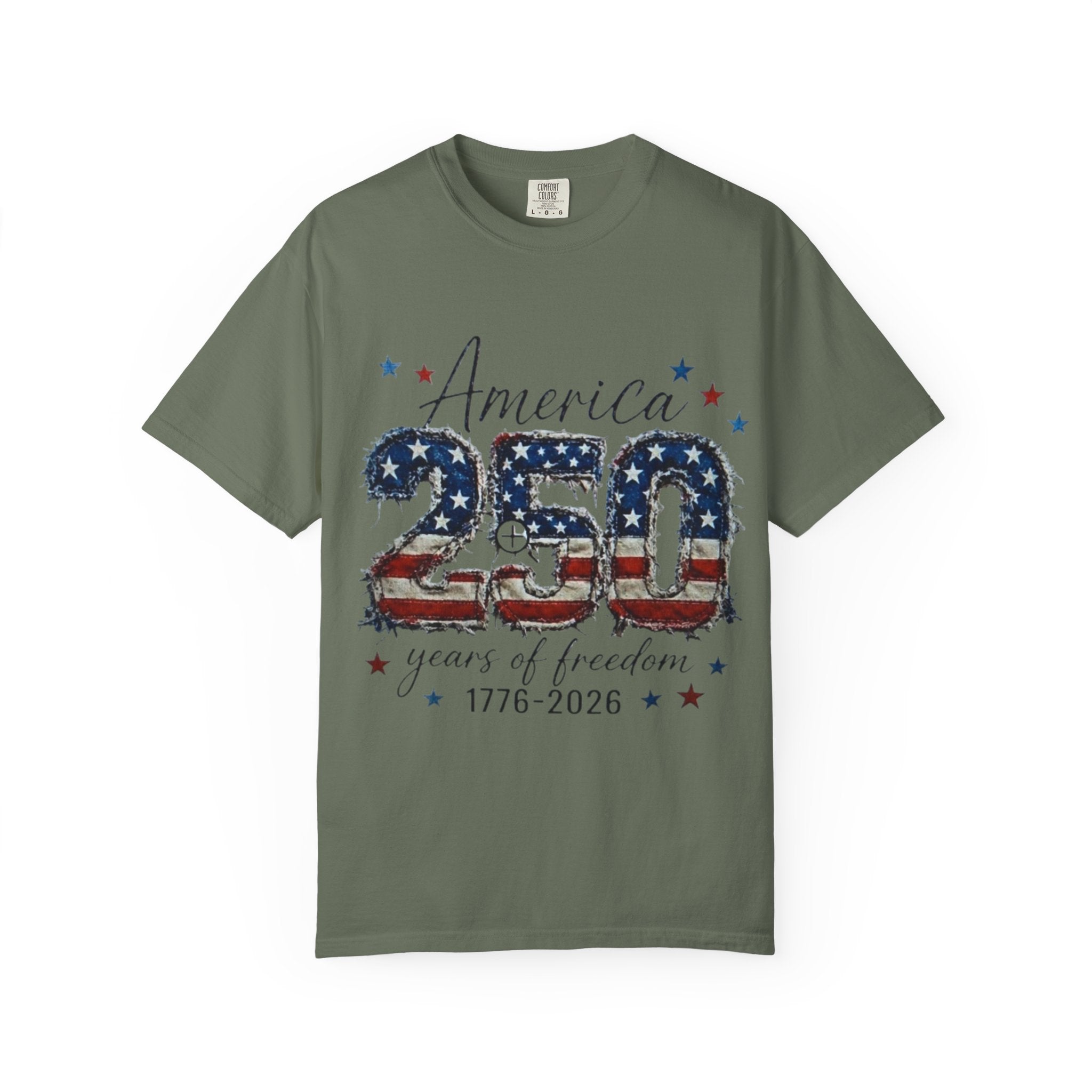 America 250 T-Shirt — 1776–2026 Stars & Stripes Patriotic Tee