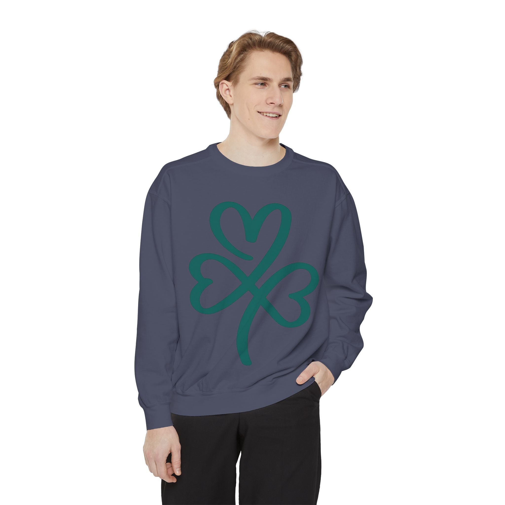 Heart Clover Cotton Sweatshirt