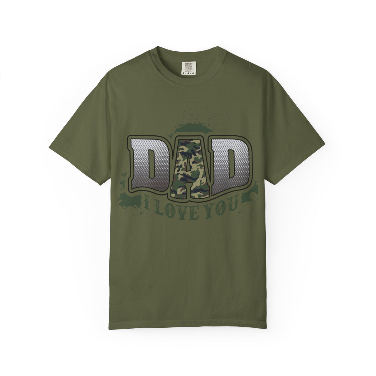 Dad I Love You Camo Graphic T-Shirt