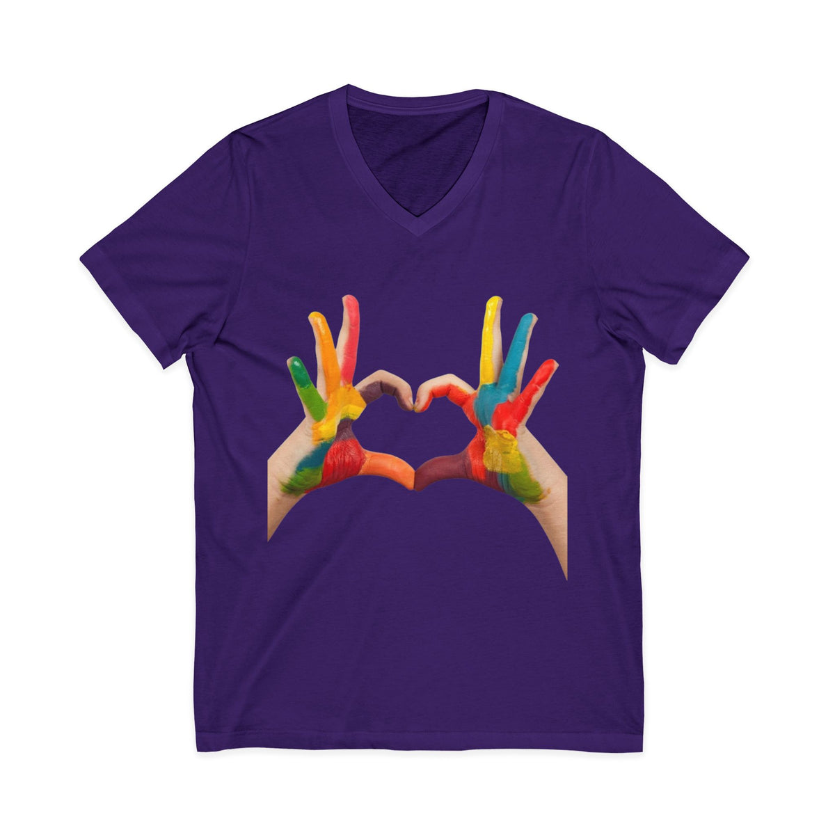 Unisex Jersey Short Sleeve V-Neck Tee