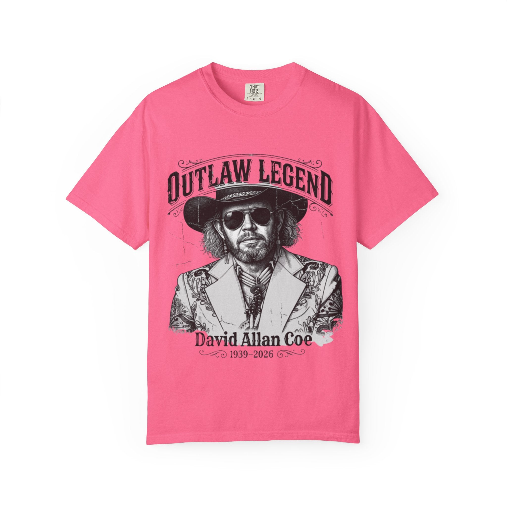 Outlaw Legend Tribute T-Shirt — David Allan Coe Memorial Graphic Tee