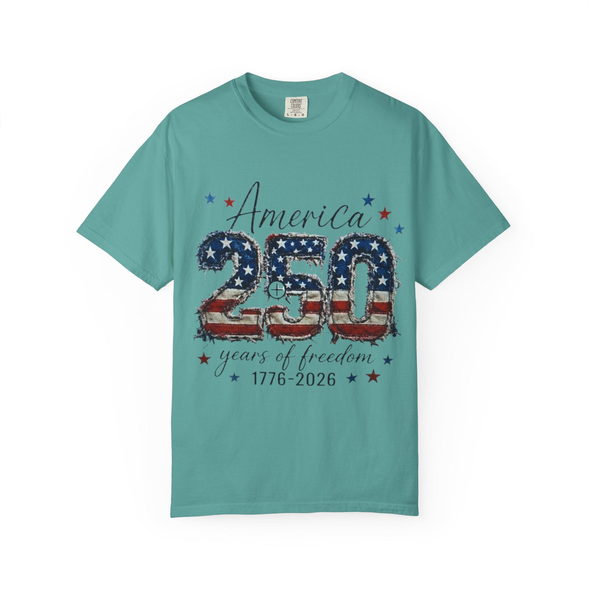 America 250 T-Shirt — 1776–2026 Stars & Stripes Patriotic Tee