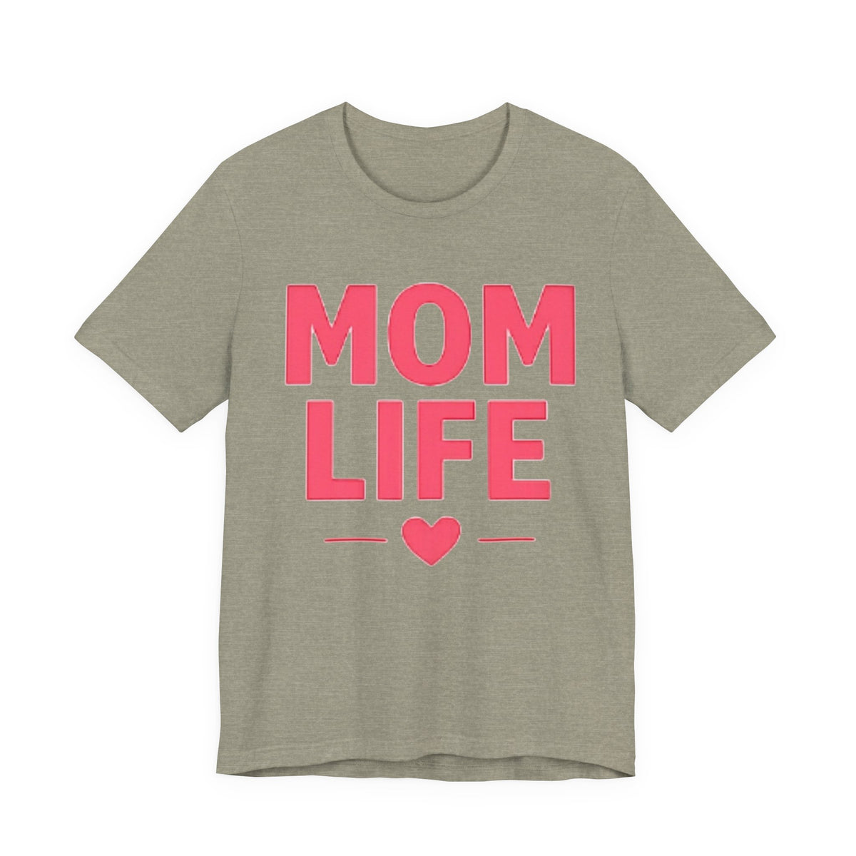 Mom Life T-Shirt — Pink Heart Mother's Day Tee for Moms
