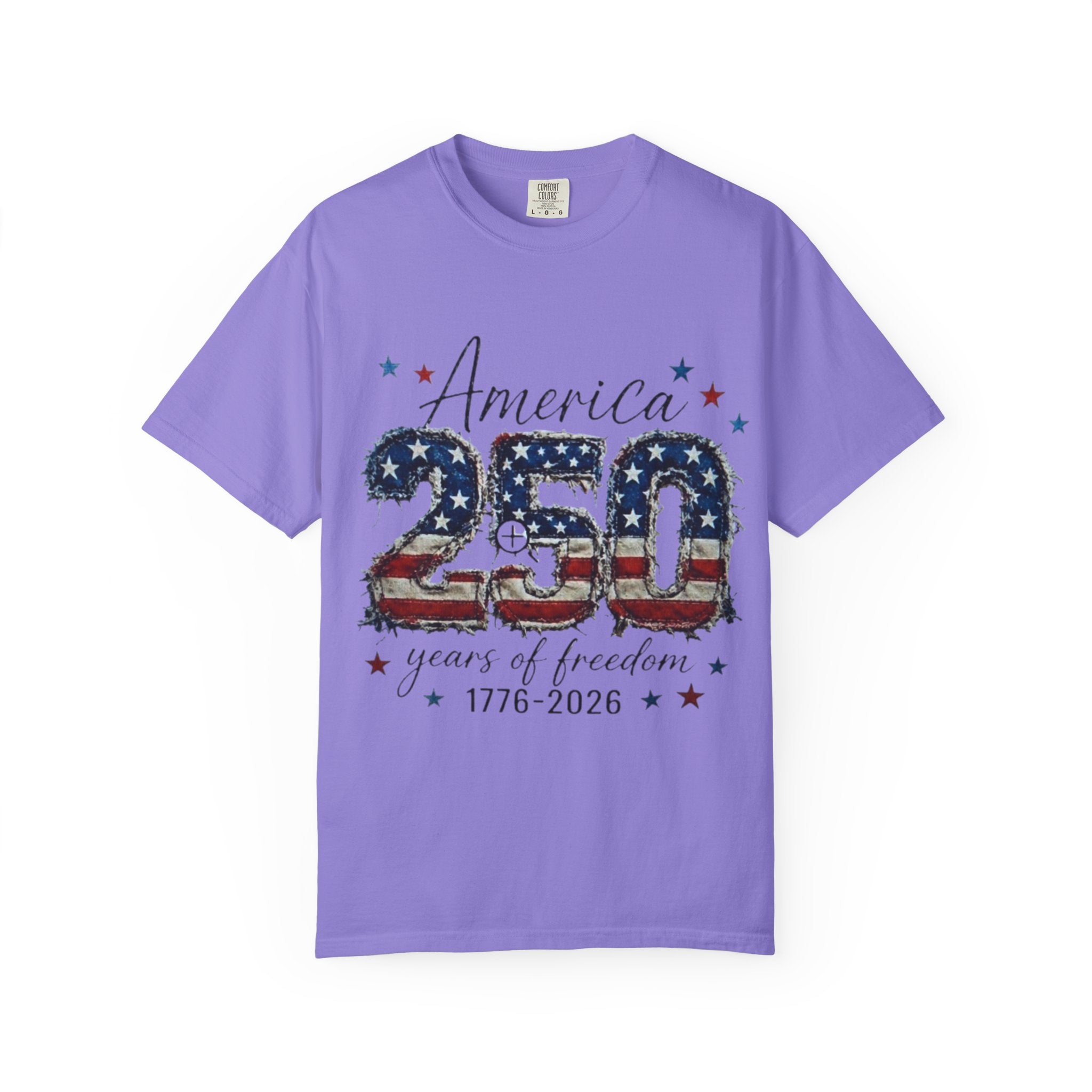 America 250 T-Shirt — 1776–2026 Stars & Stripes Patriotic Tee