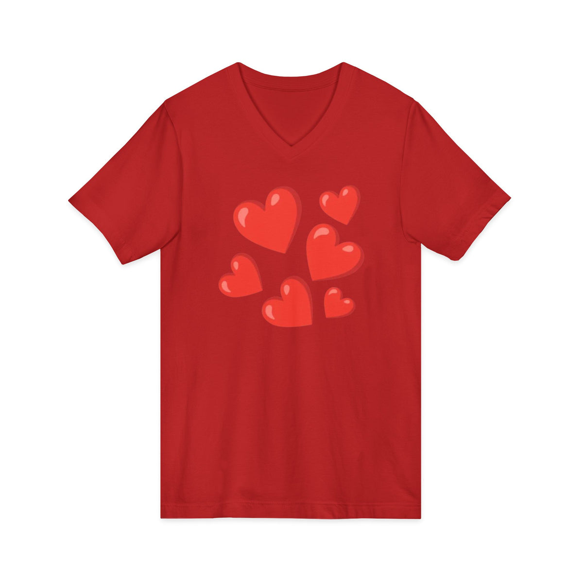 Unisex Jersey Short Sleeve V-Neck Tee
