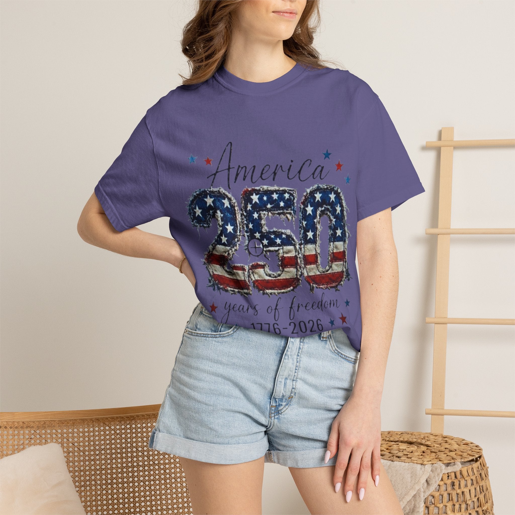 America 250 T-Shirt — 1776–2026 Stars & Stripes Patriotic Tee
