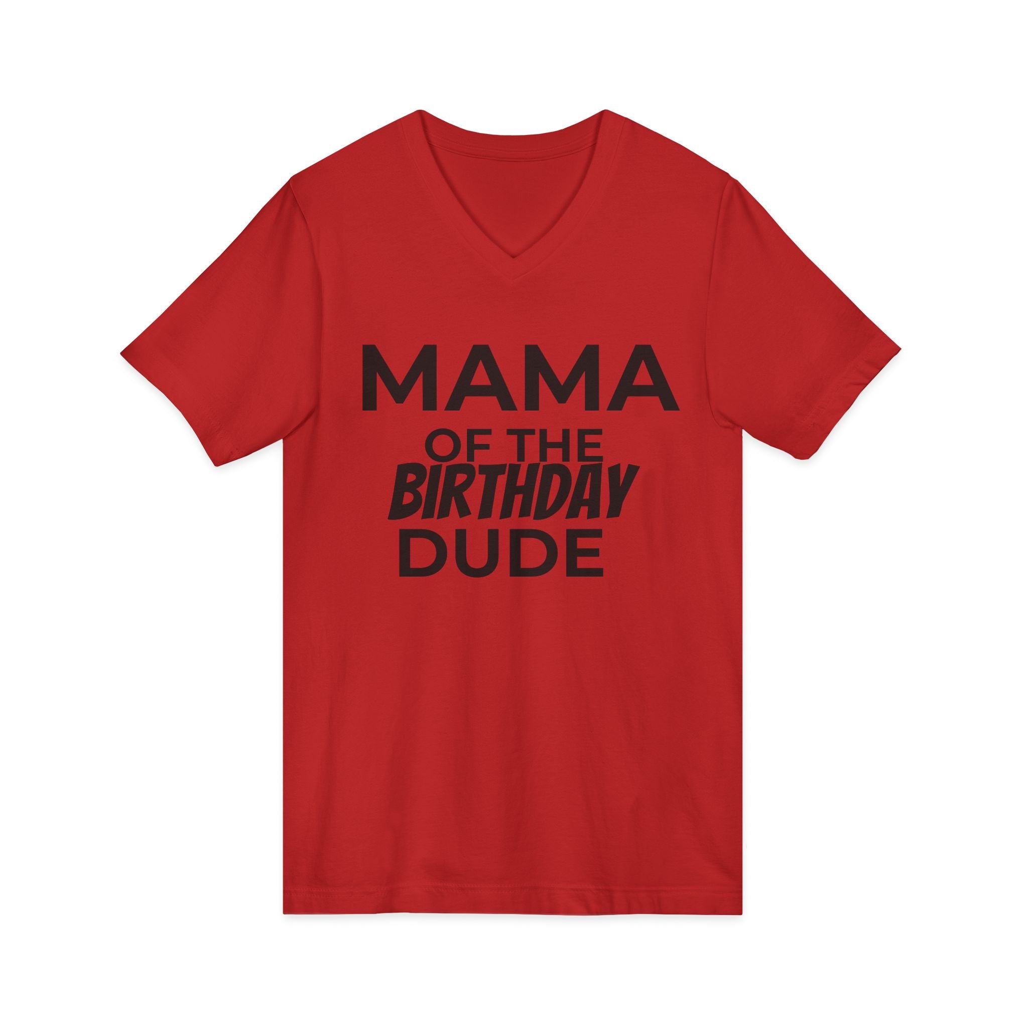 Birthday Mama Cotton V-Neck
