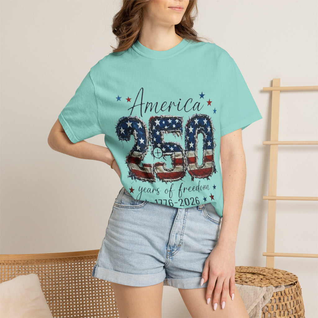 America 250 T-Shirt — 1776–2026 Stars & Stripes Patriotic Tee
