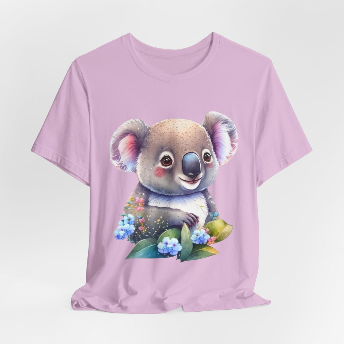 Cute Koala Graphic Tee — Adorable Baby Koala with Flowers T-Shirt