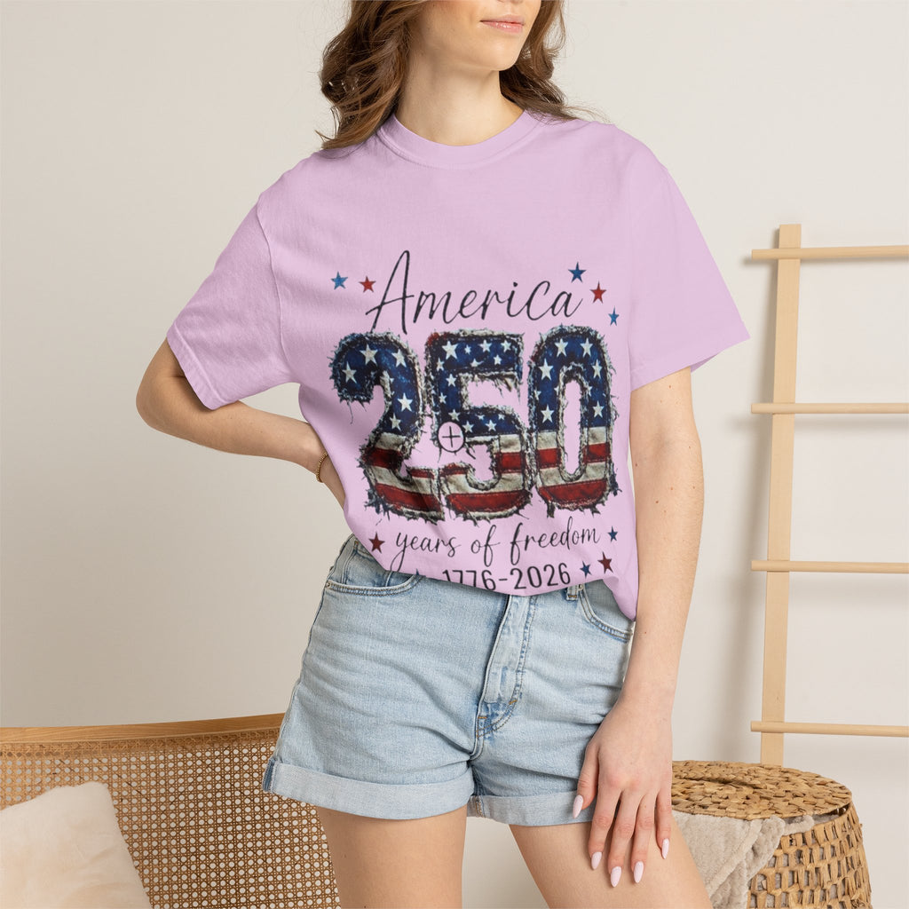 America 250 T-Shirt — 1776–2026 Stars & Stripes Patriotic Tee