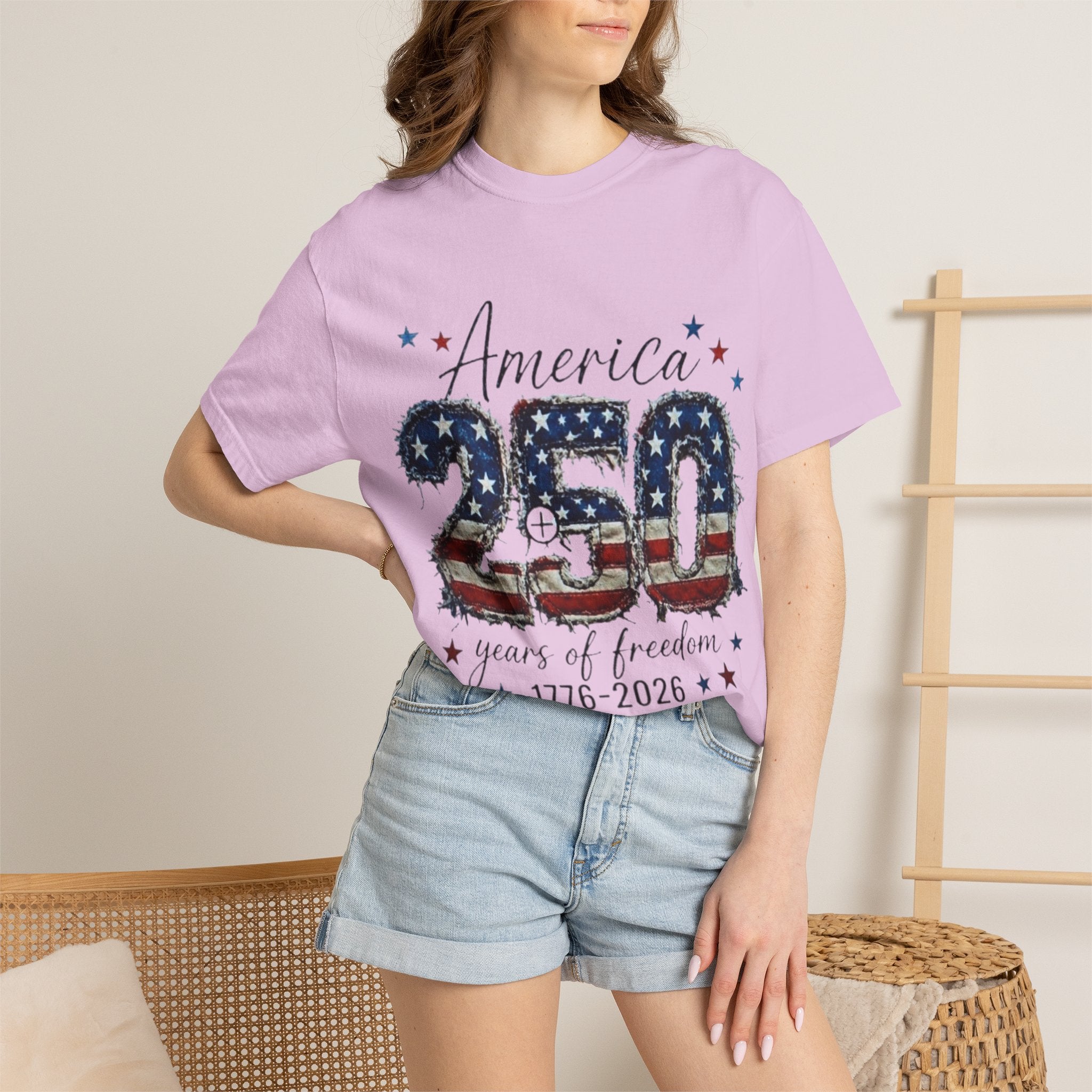 America 250 T-Shirt — 1776–2026 Stars & Stripes Patriotic Tee