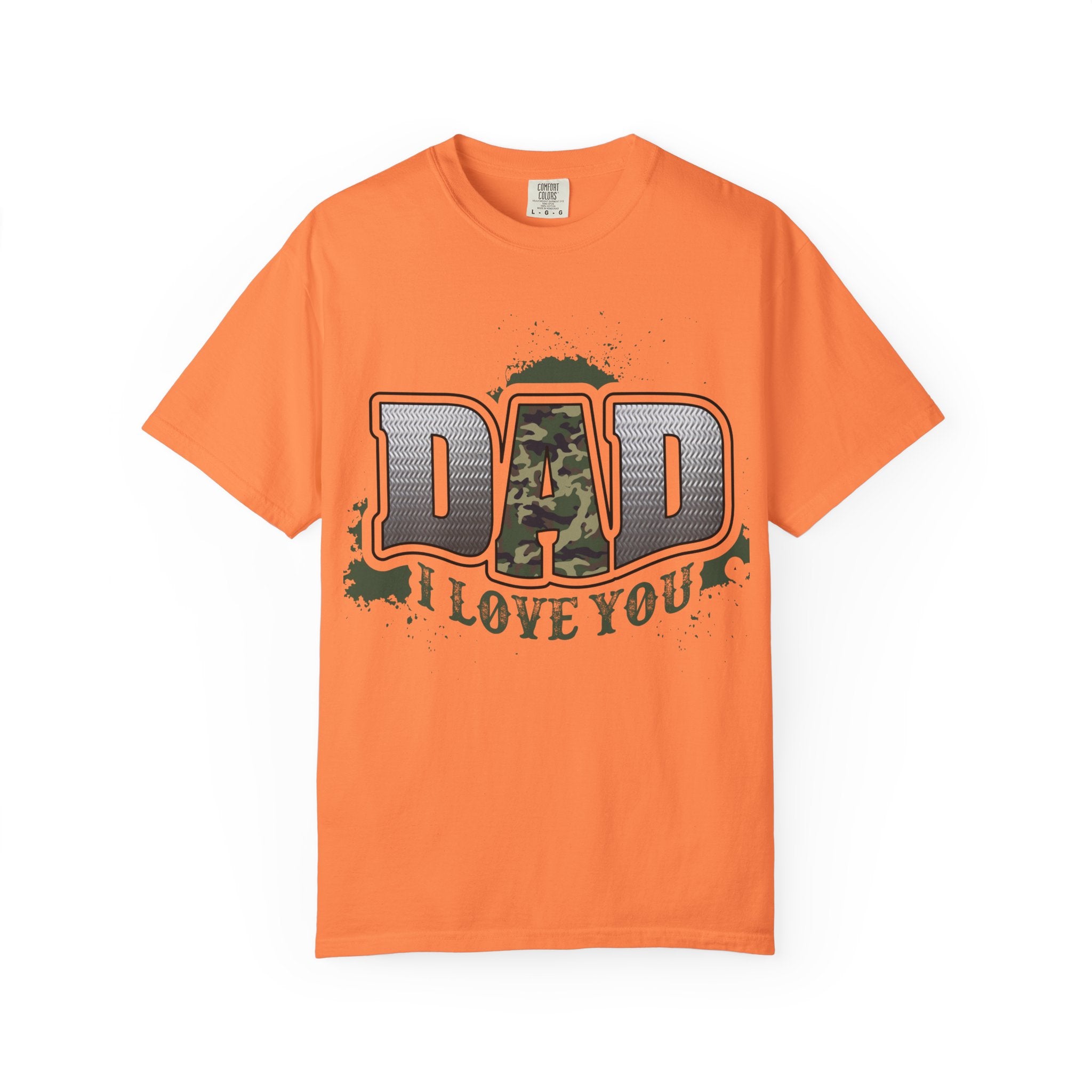 Dad I Love You Camo Graphic T-Shirt